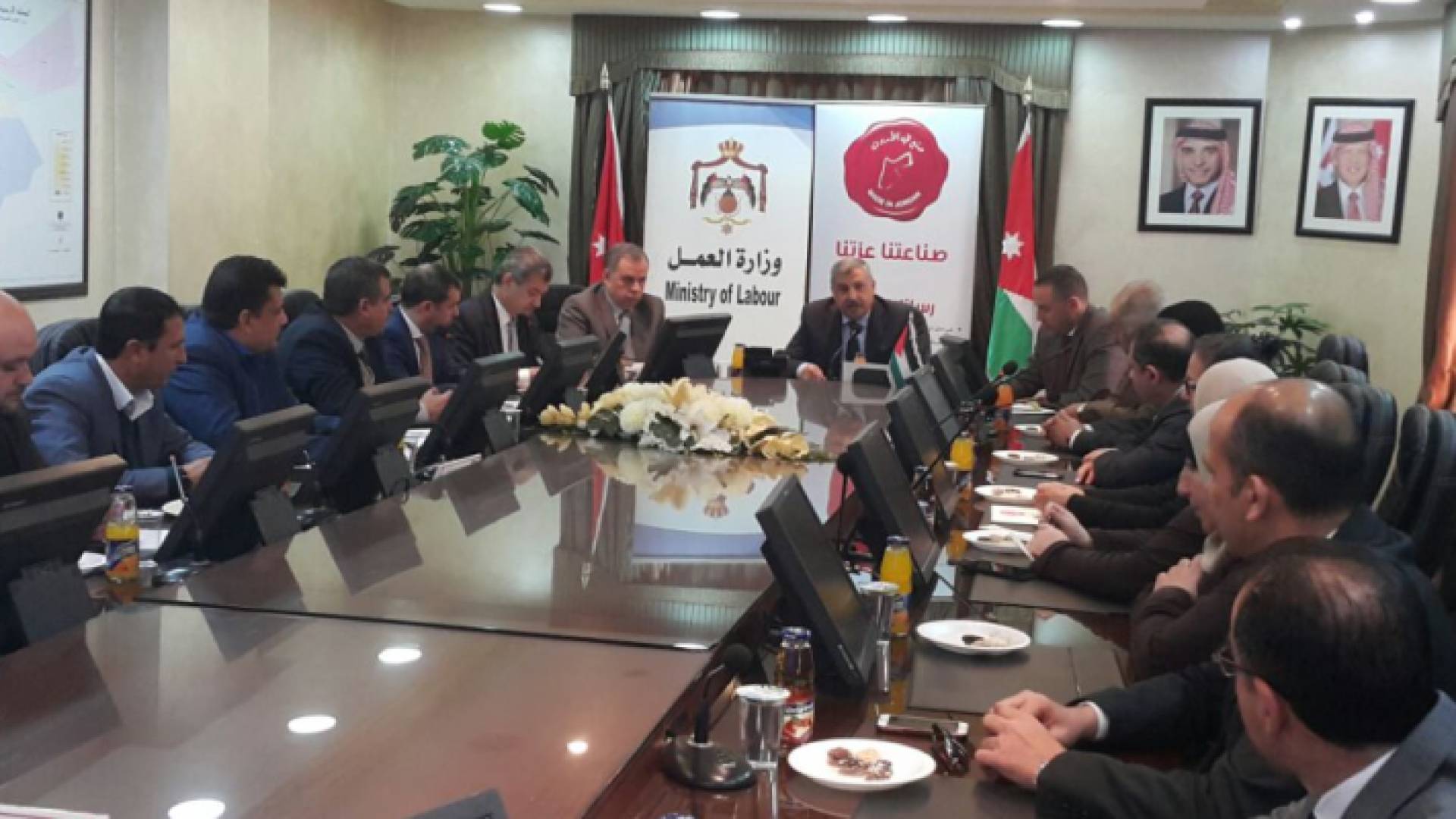 صورة خلال حفل اطلاق حملة "صنع في الأردن"