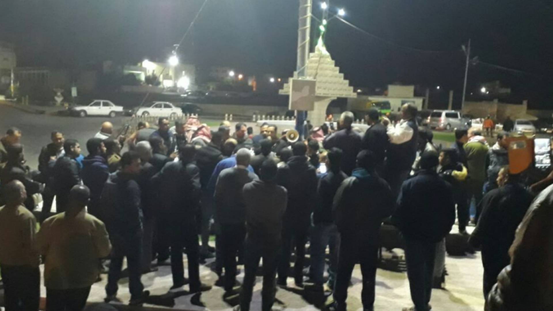 وقفة احتجاجية في مزار الكرك