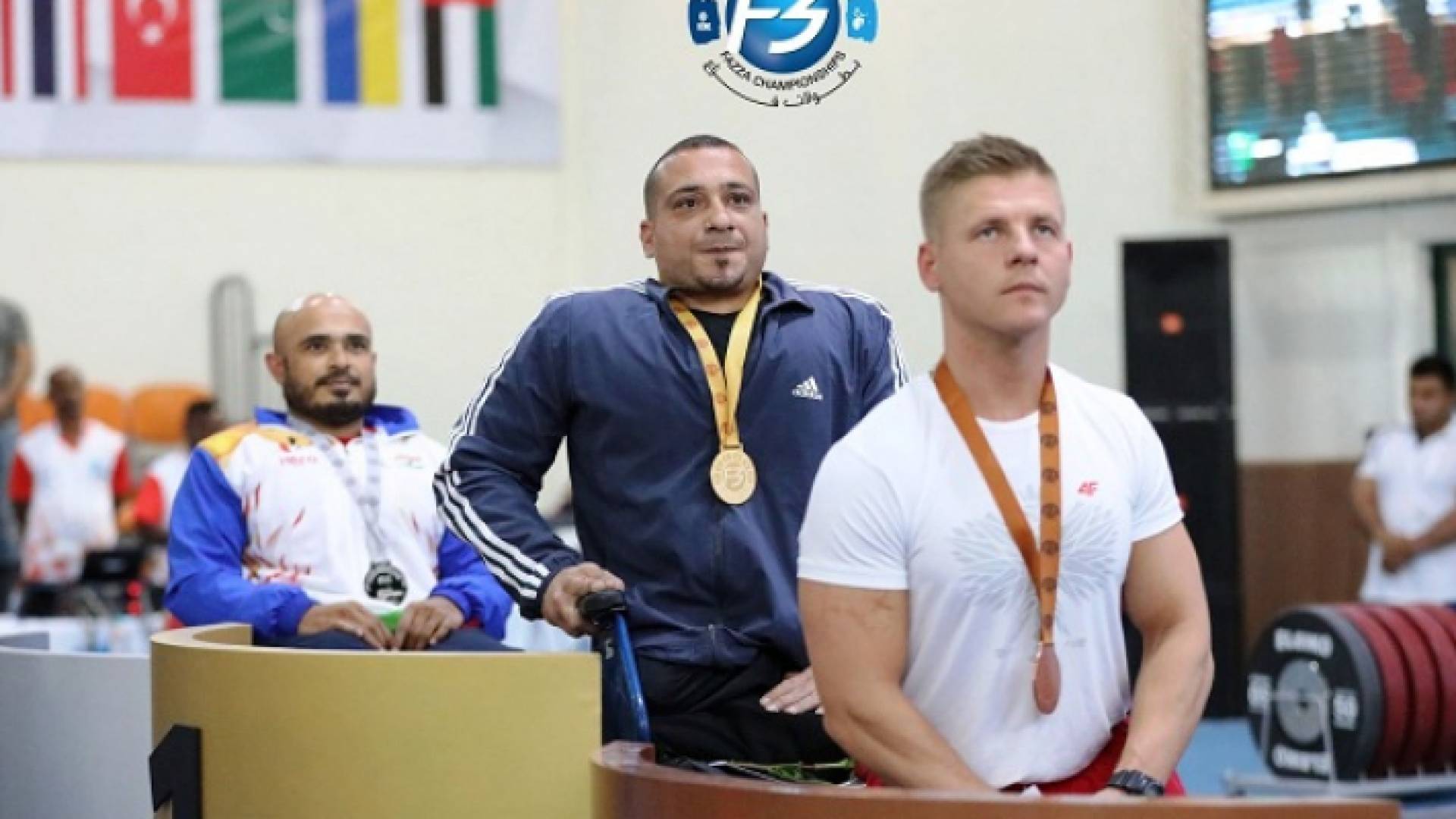 قرادة يتوج بالذهبية في بطولة فزاع الدولية لرفع الأثقال البارالمبية