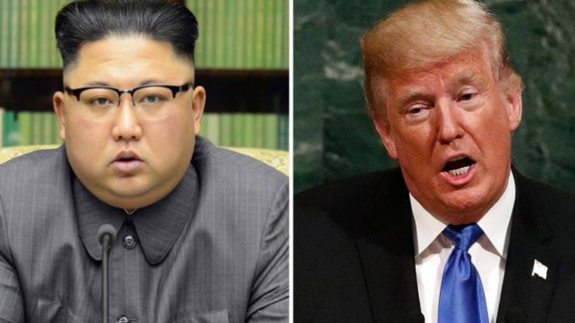 الرئيسين الأمريكي والكوري الشمالي