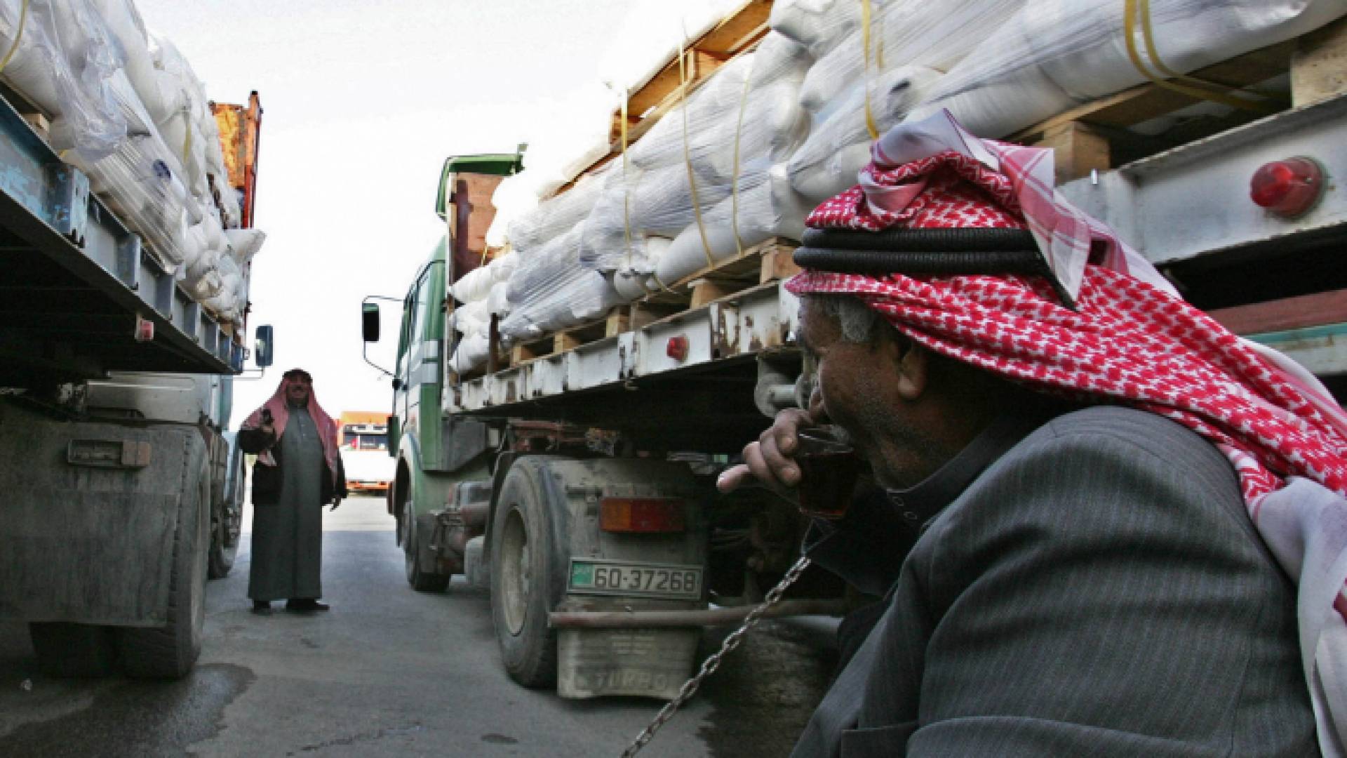 الشاحنات الأردنية