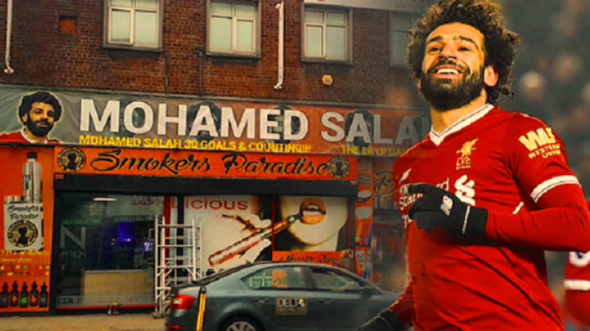 مفتون بريطاني باللاعب محمد صلاح يطلق اسمه على متجره