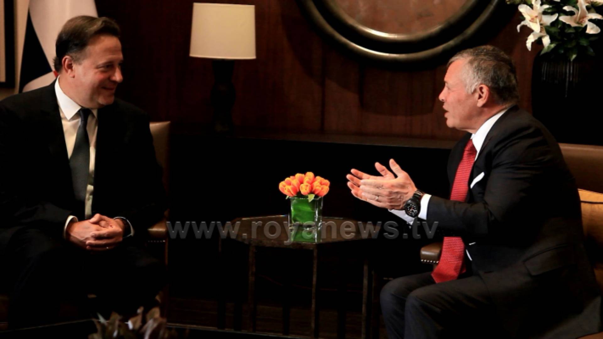 الملك يستقبل رئيس بنما