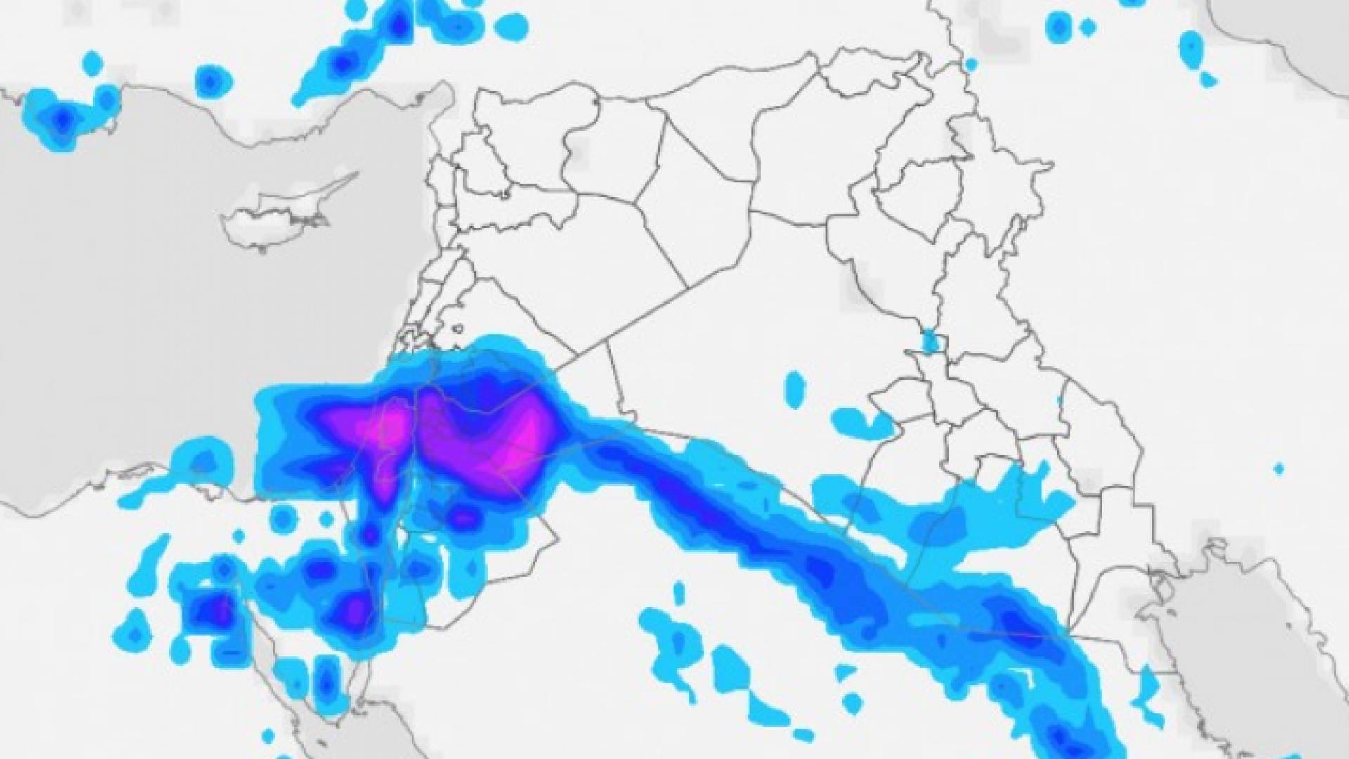 حالة قوية من عدم الاستقرار الجوي من الأربعاء حتى الجمعة