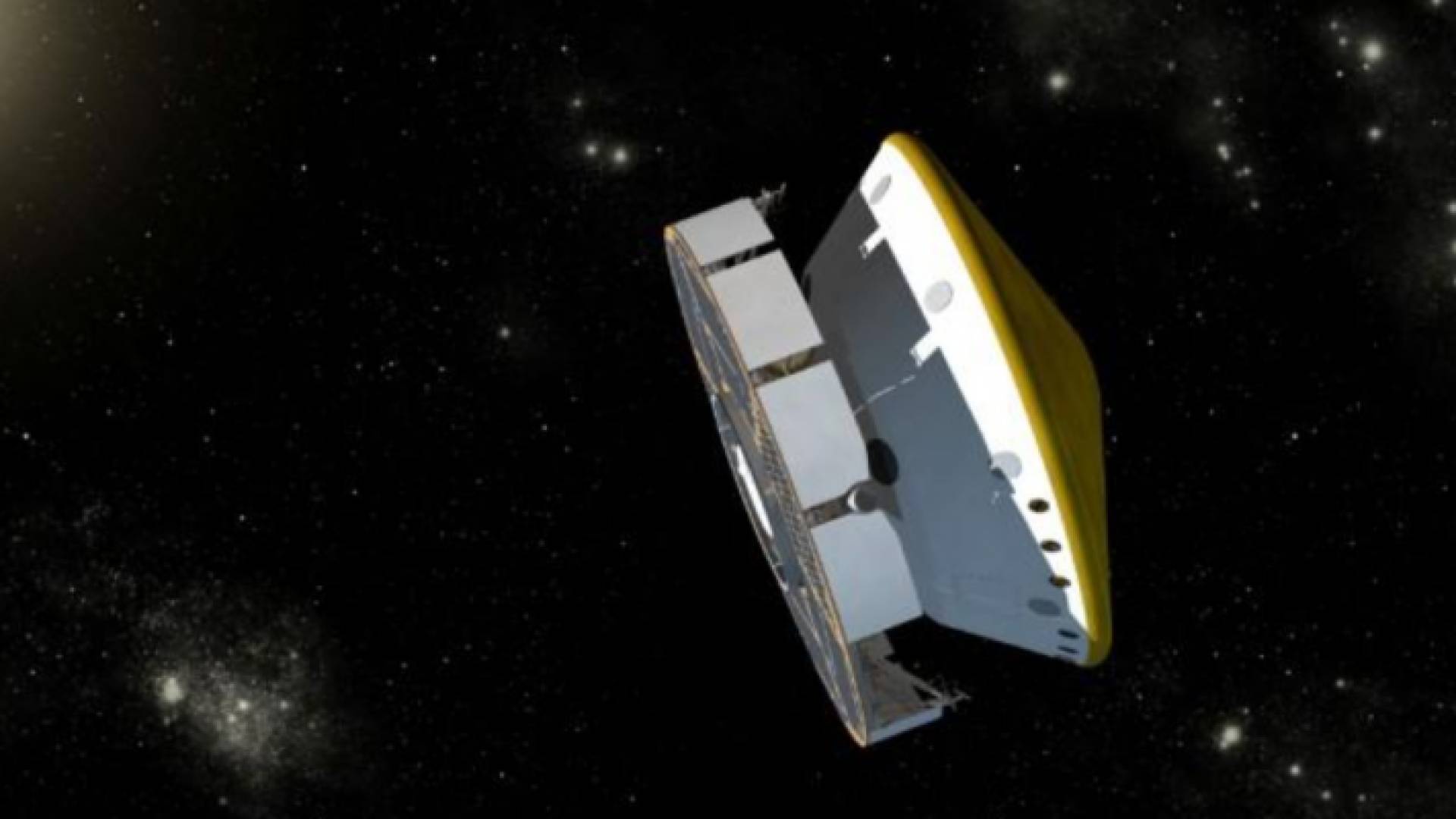 تصور فني لمركبة المريخ 2020 في مرحلة اقترابها من المريخ