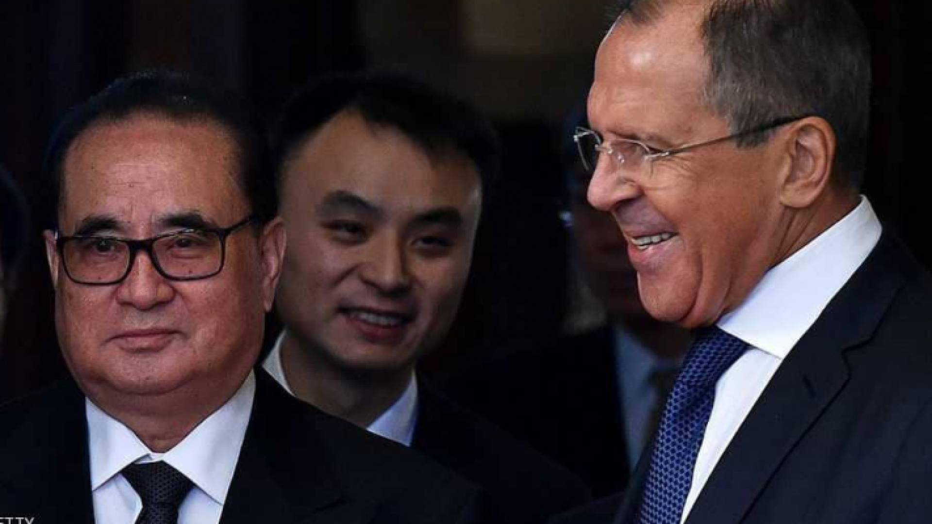 لافروف مع نظيره الكوري الشمالي في لقاء سابق بموسكو