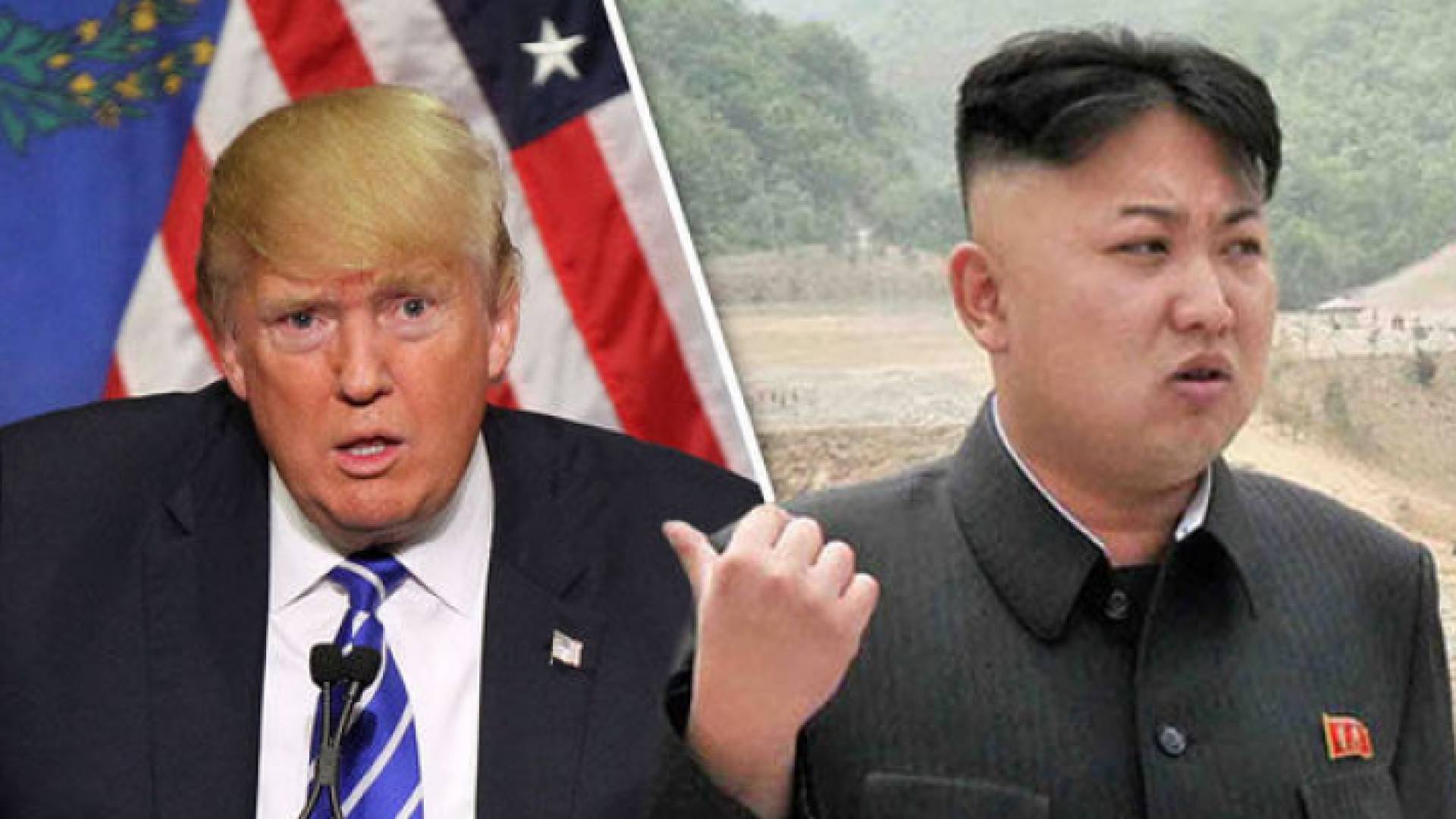 الرئيس الامريكي والزعيم الكوري الشمالي