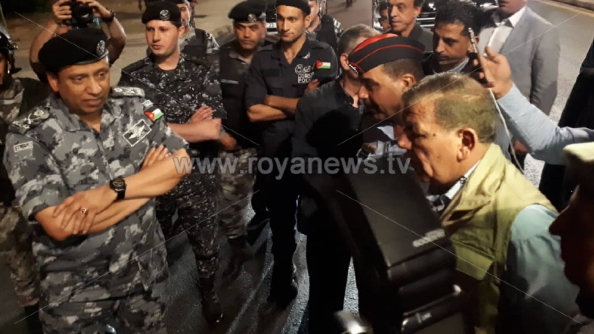 الحواتمة في موقع الاعتصام