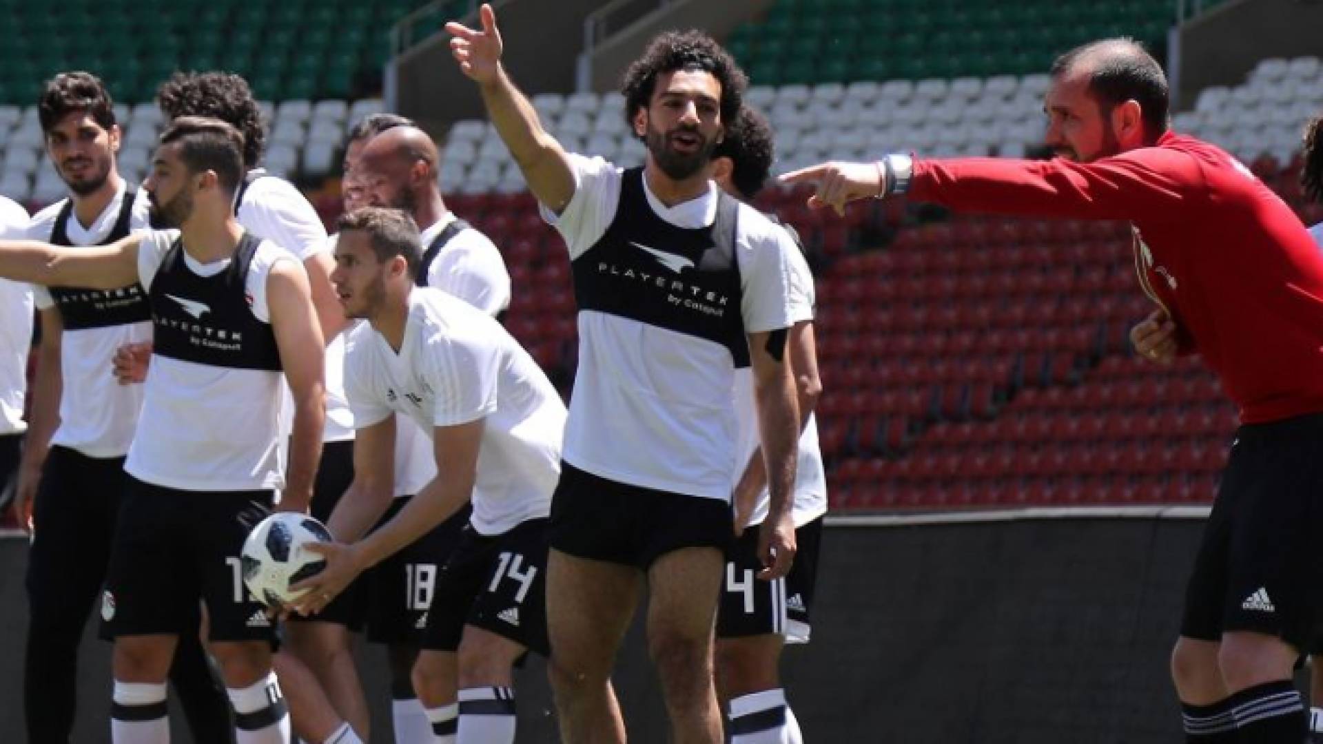 صلاح خلال التدريبات