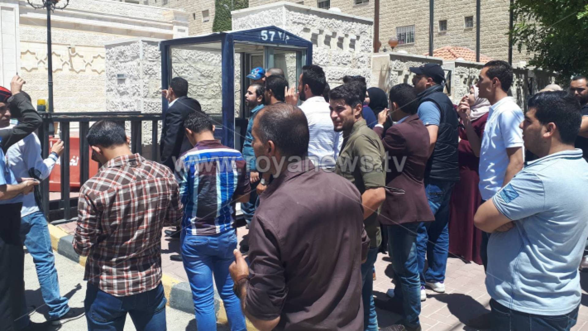 جانب من الوقفة الاحتجاجية