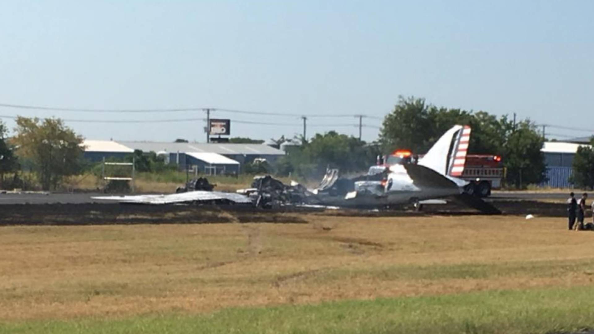 صورة من موقع تحطم الطائرة