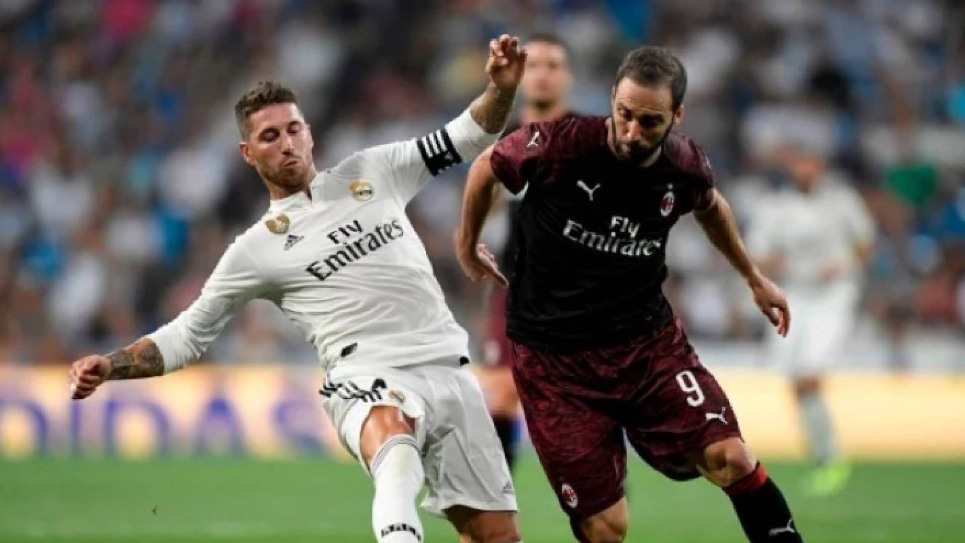 ريال مدريد يهزم ميلان ويتوج بكأس سانتياجو برنابيو