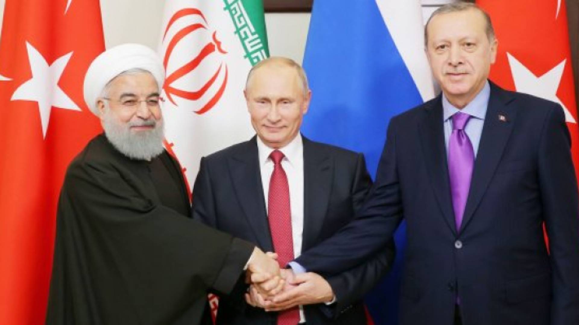 رؤساء ايران وروسيا وتركيا