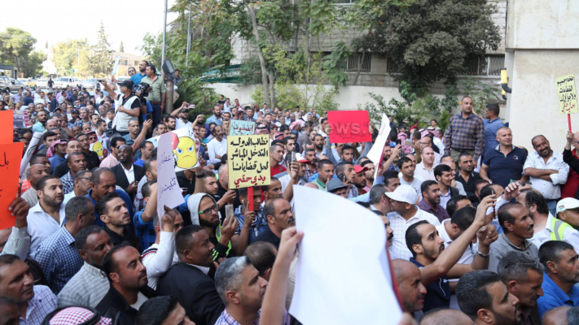 جانب من الاعتصام