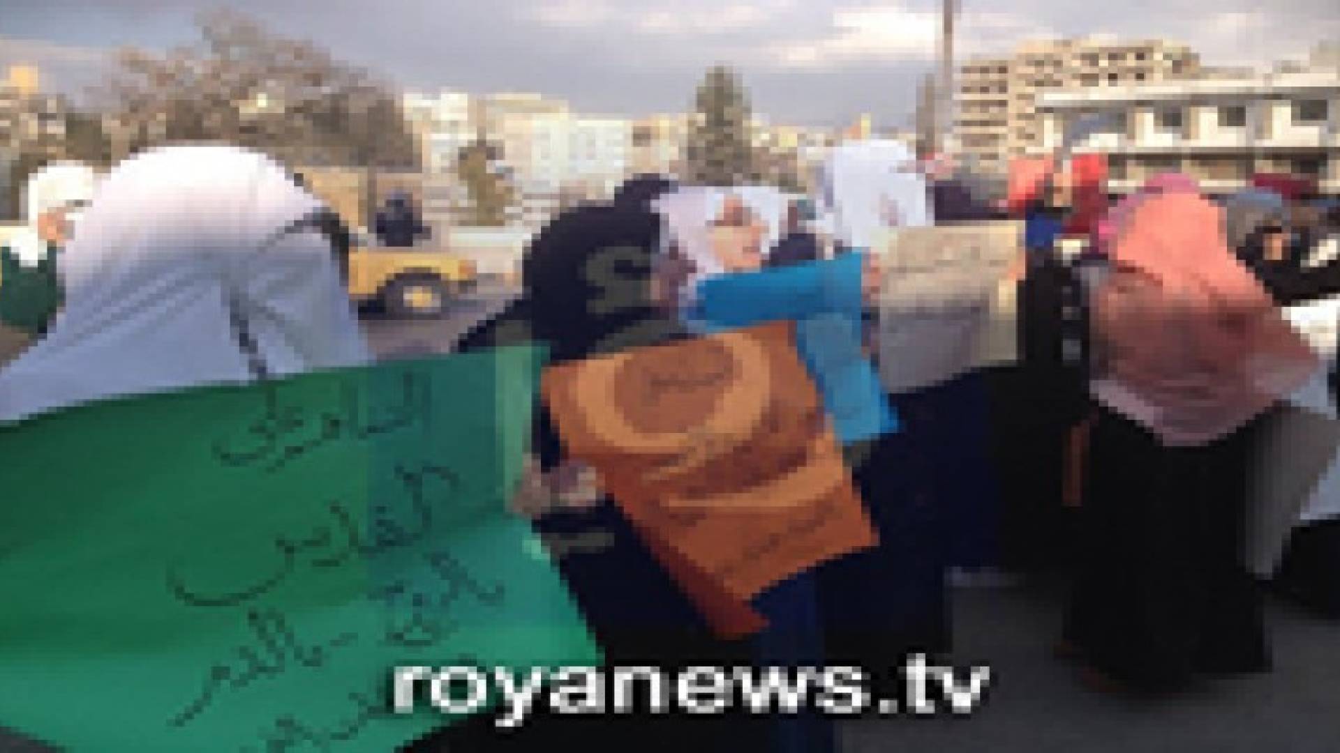 إعتصام أمام مجلس النواب دعما للوصاية الاردنية على القدس المحتله