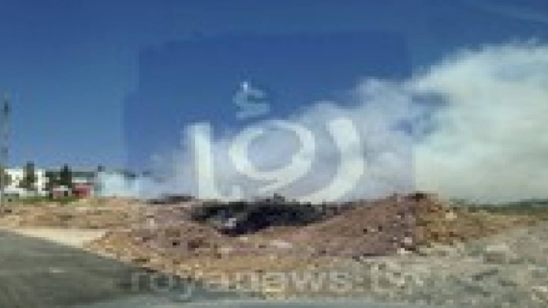 حريق قرب مفوضية اللاجئين السوريين في عمان