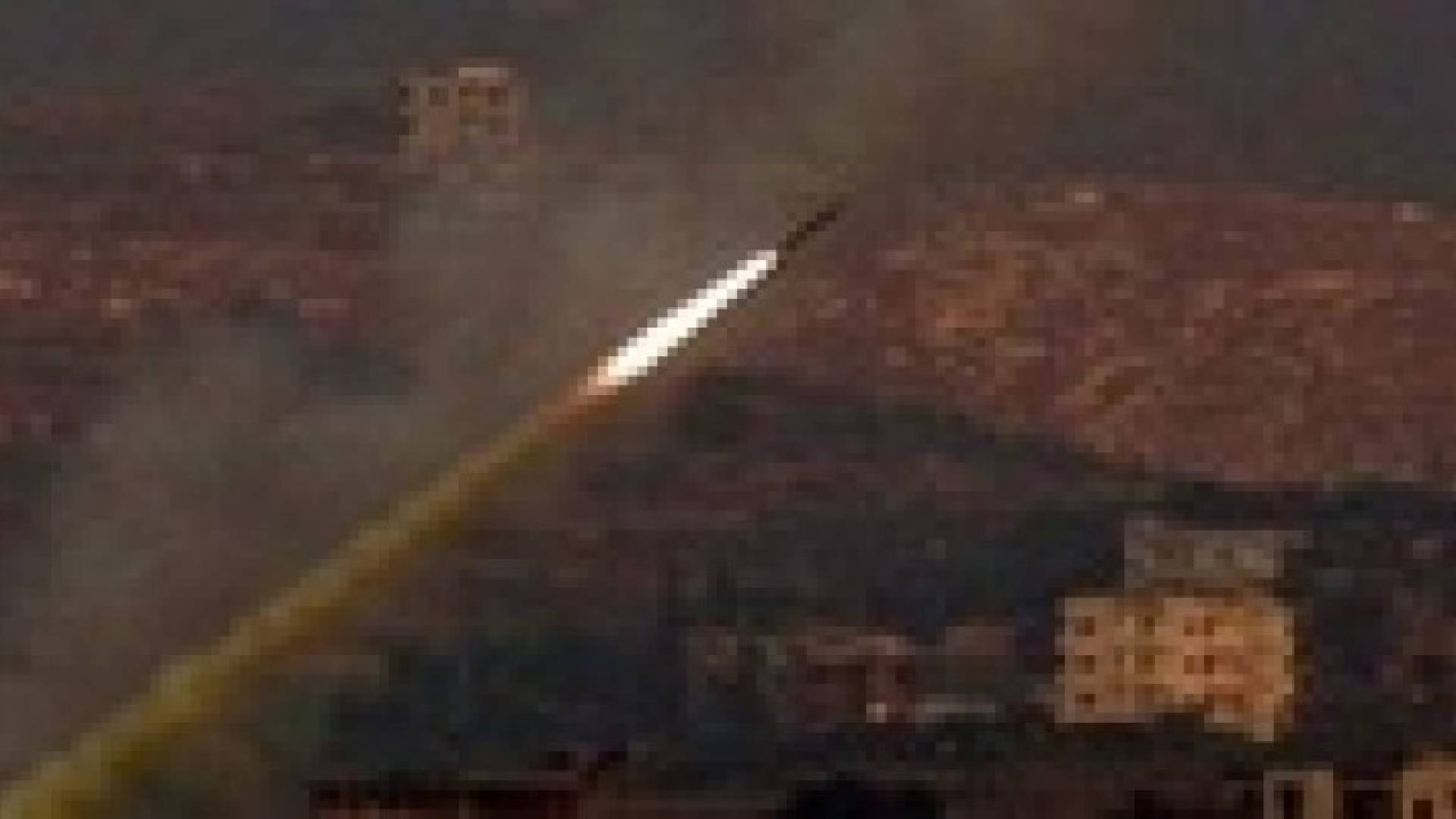 سقوط صاروخ من غزة على اسرائيل