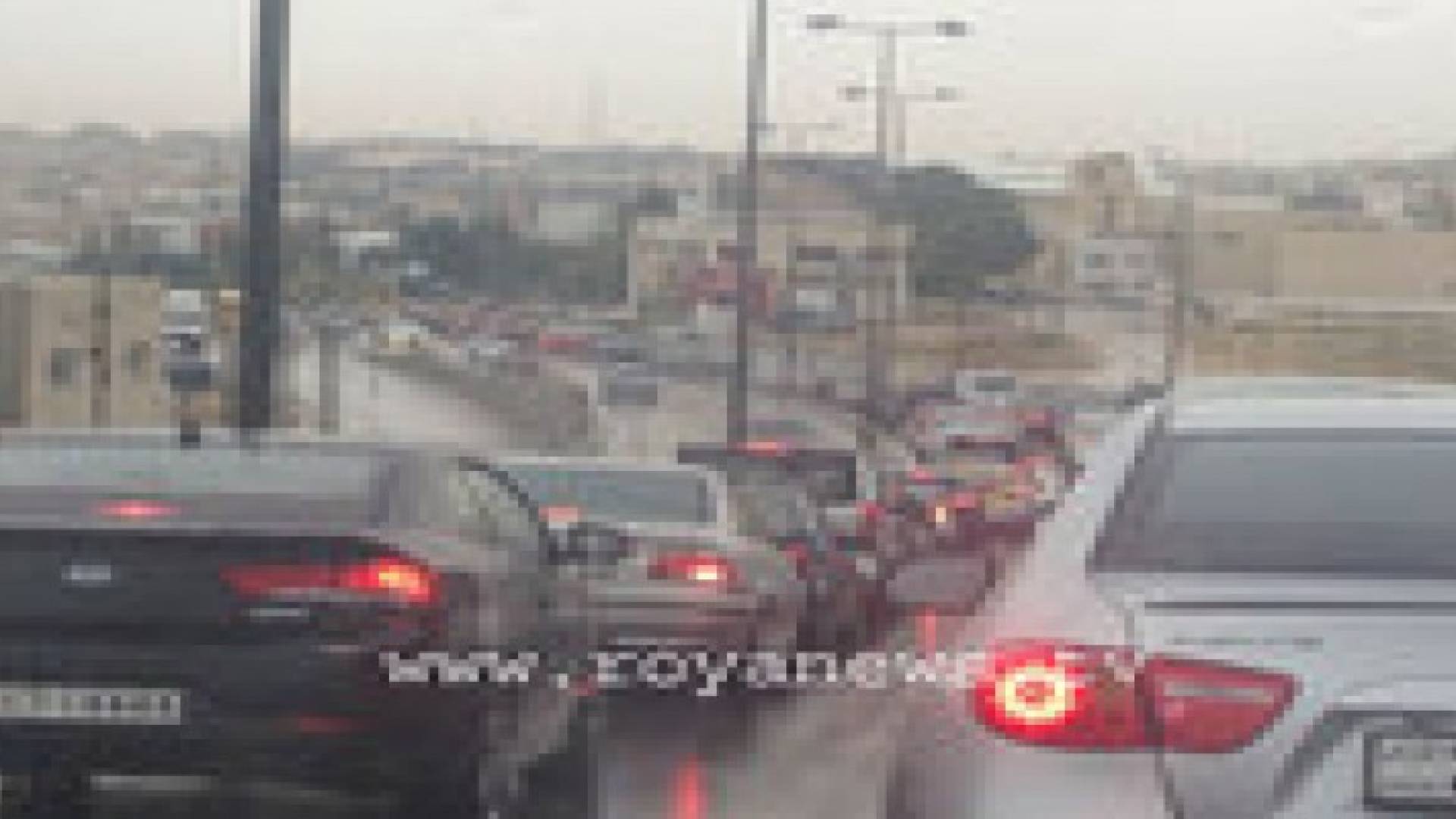 حالة الطرق بسبب الاحوال الجوية السائدة