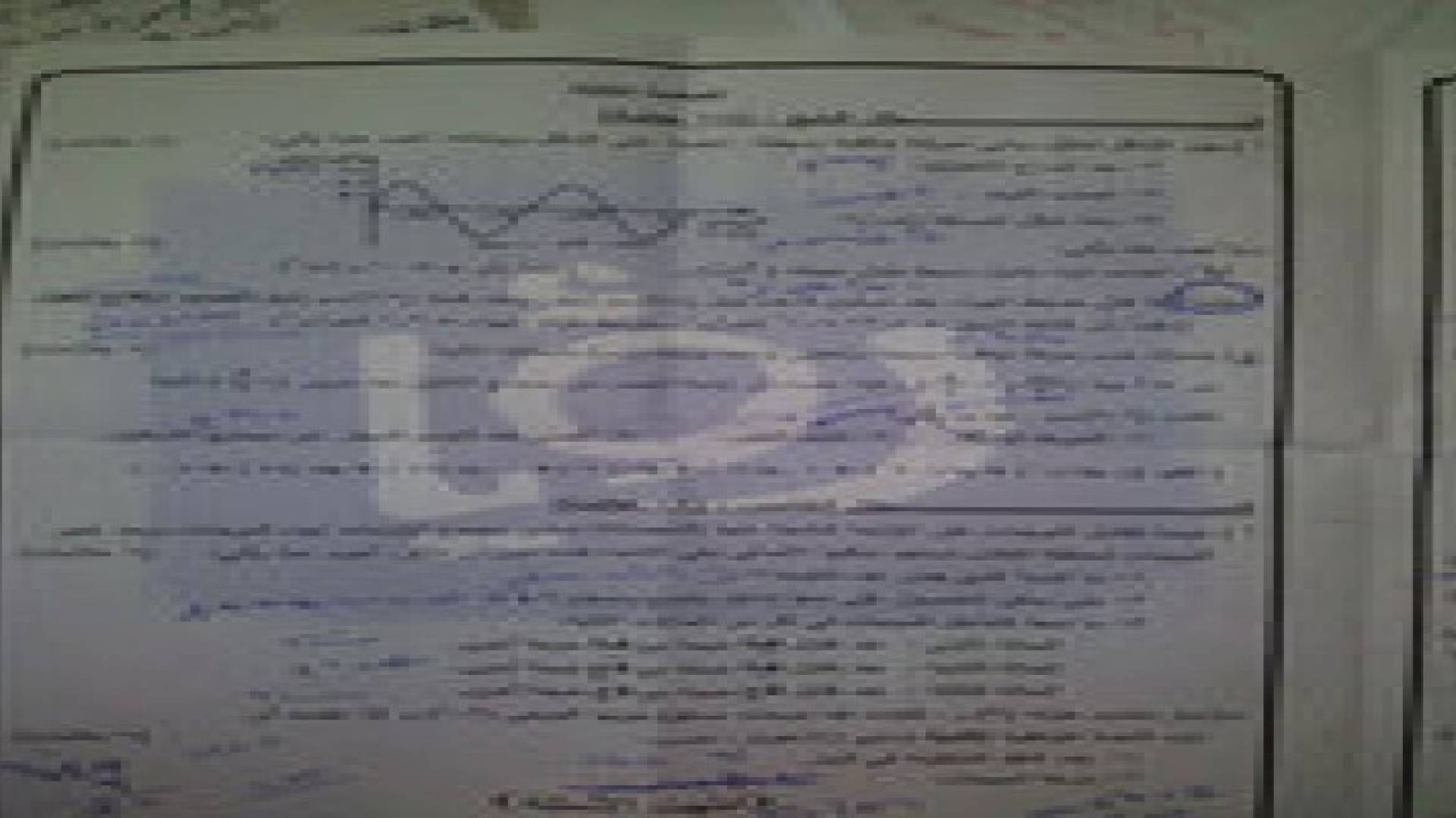صور امتحانات " الفيزياء واللغة العربية واساسيات الادارة "