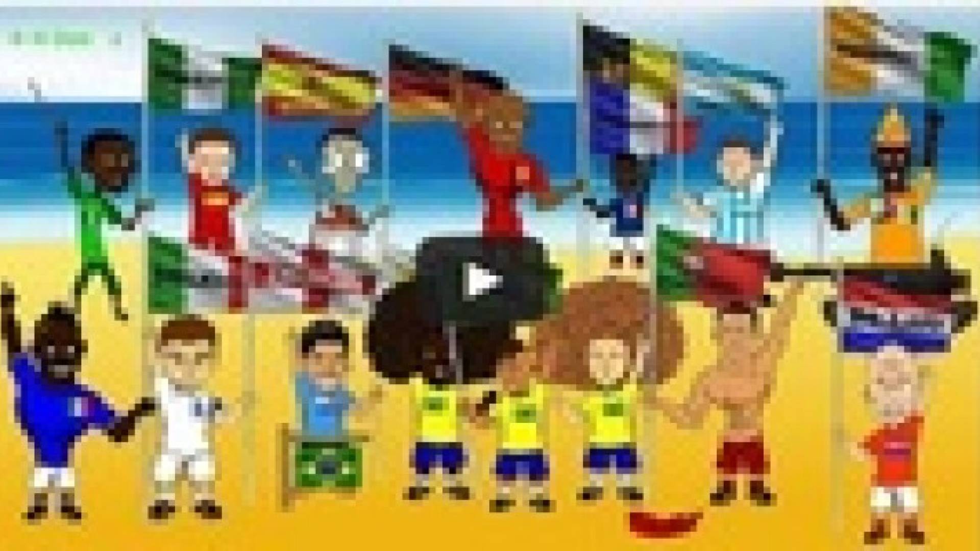 أحداث كأس العالم في فيلم كرتوني