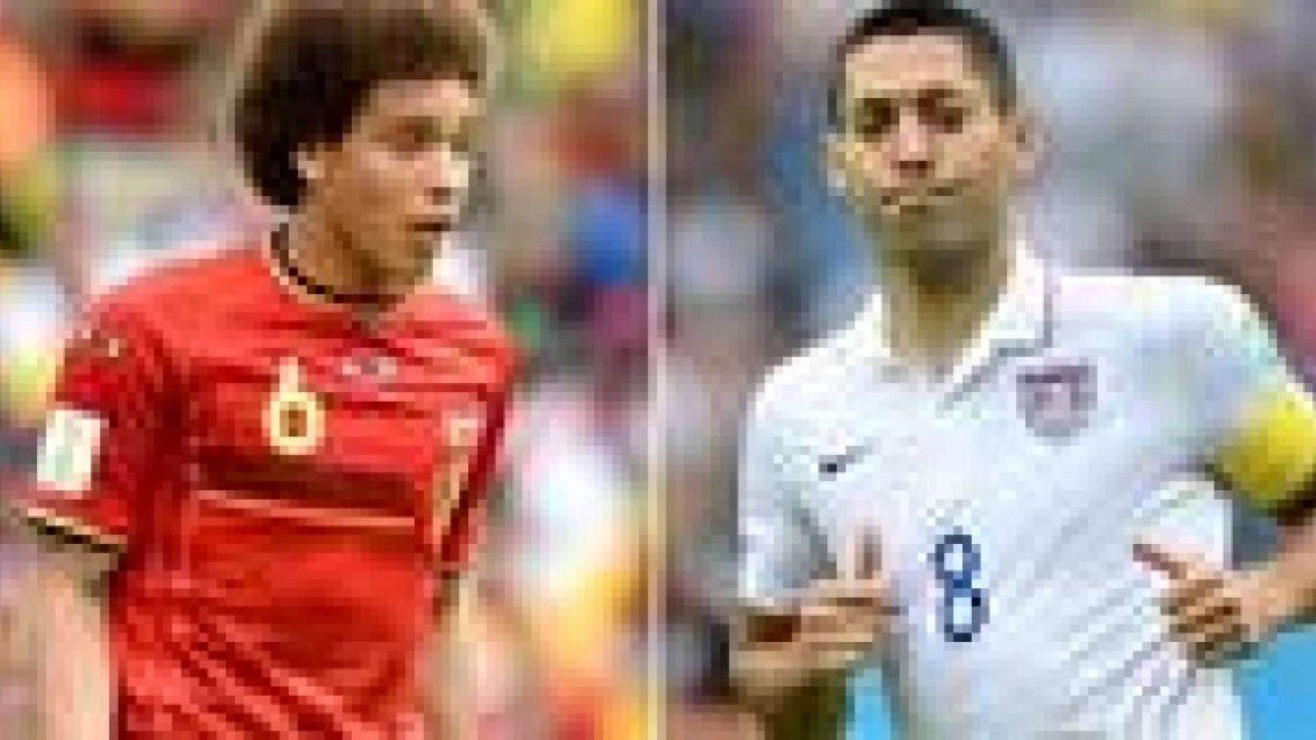 التشكيلة الرسمية لمنتخبي بلجيكا والولايات المتحدة