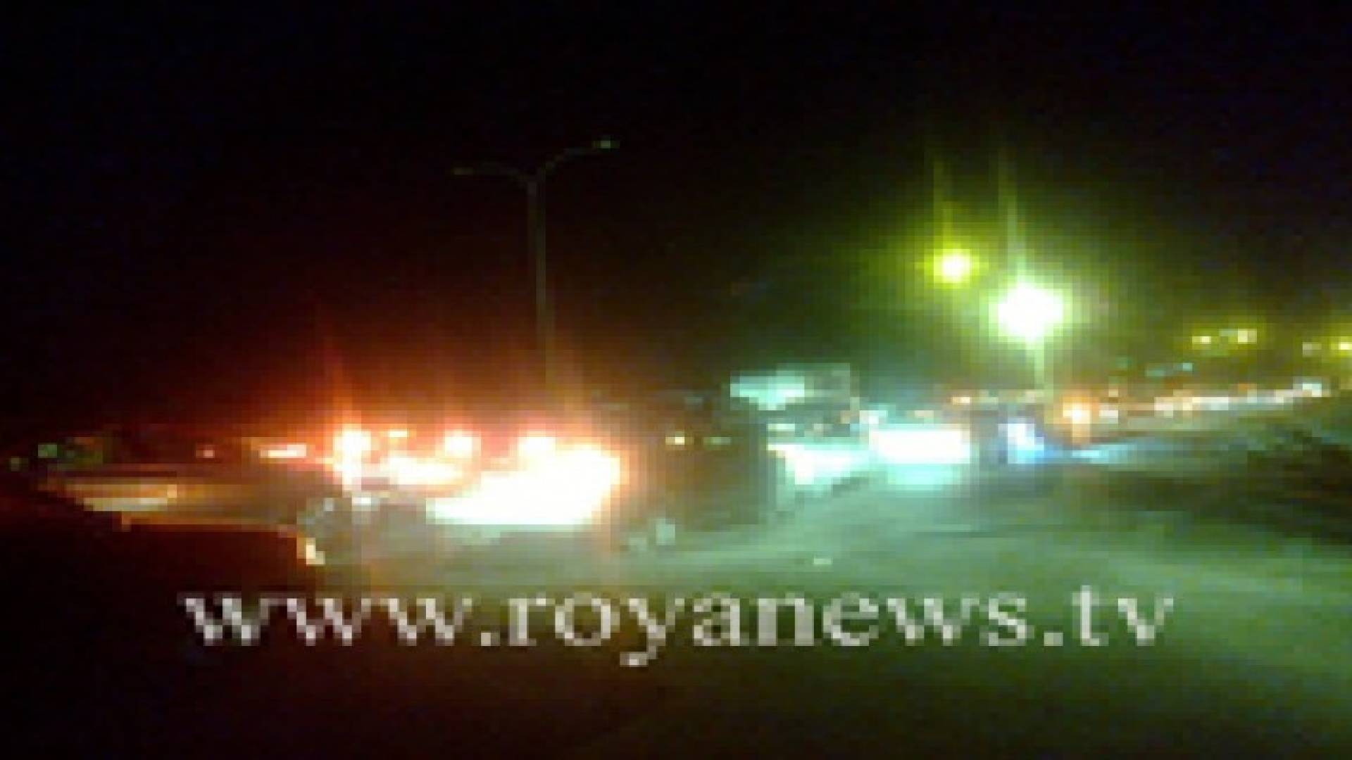 بالصور : حادث سير يسبب أزمة خانقة على طريق المطار