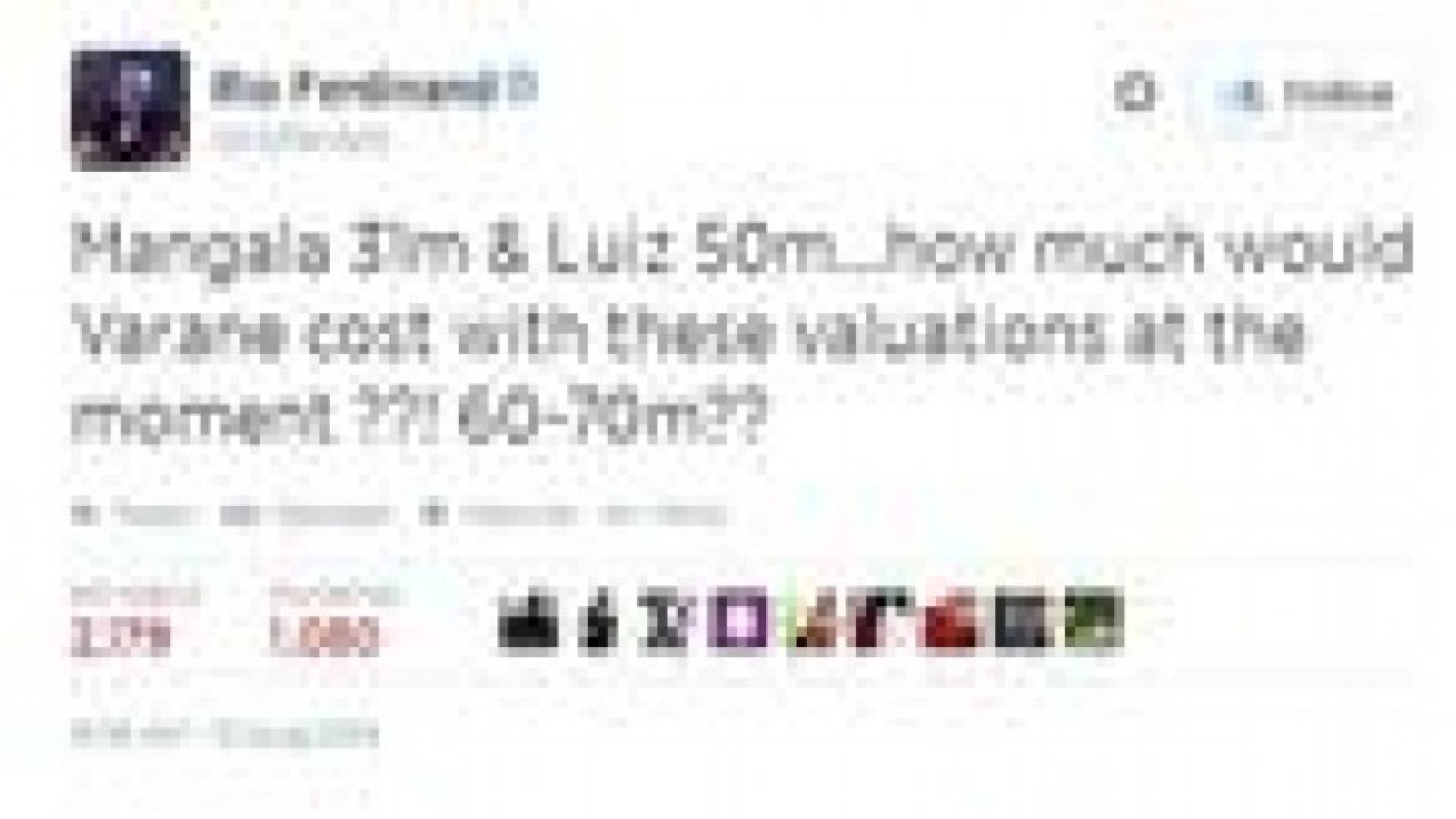 فيرديناند يسخر من صفقة مانجالا و ديفيد لويز