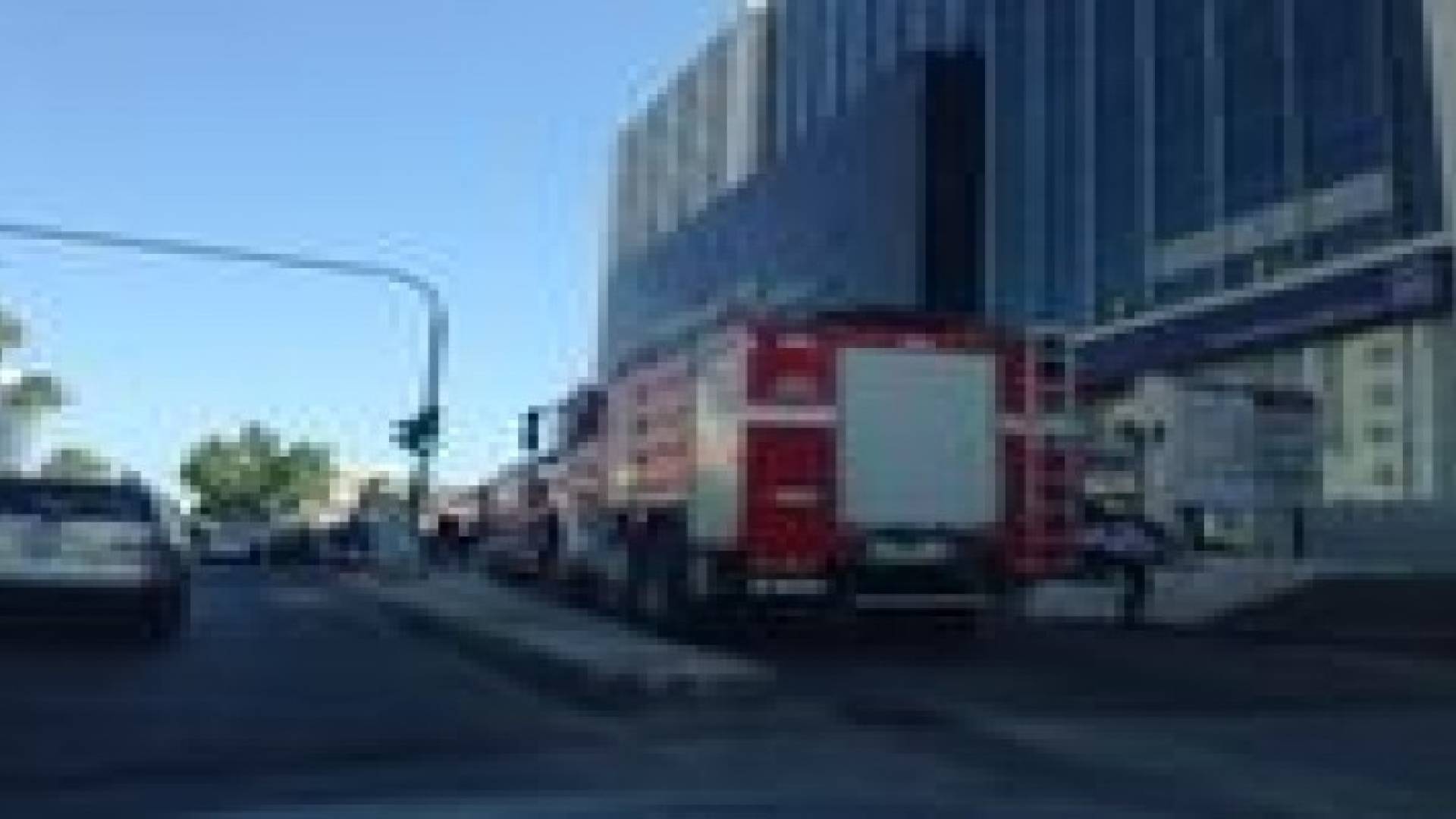 تسرب بسيط للغاز في مجمع الحسيني  في شارع عبدالله غوشة في عمان