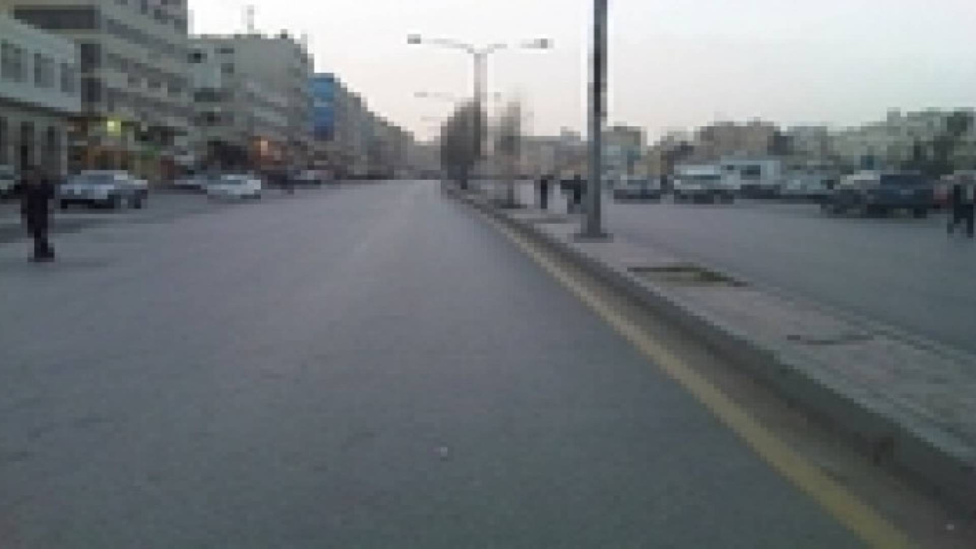 انقطاع التيار الكهربائي في شارع وصفي التل