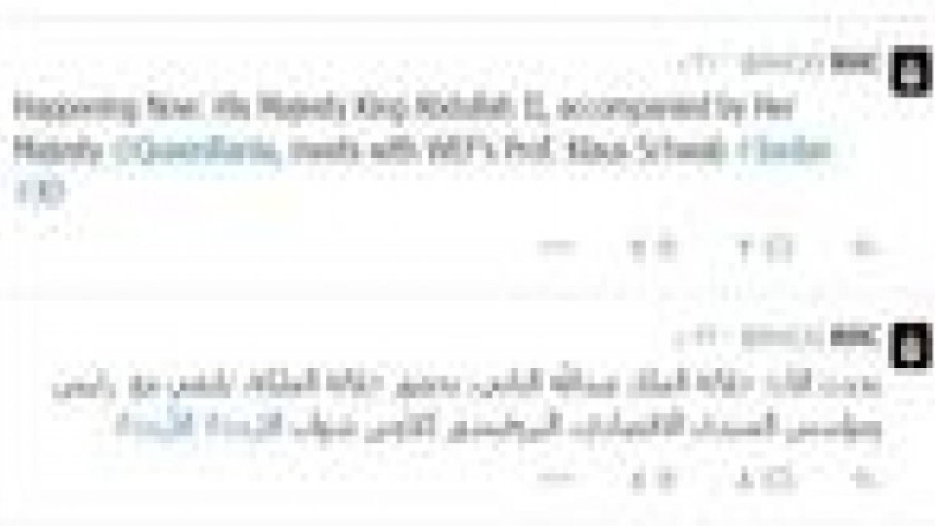 الملك يلتقي رئيس المنتدى الاقتصادي الامريكي