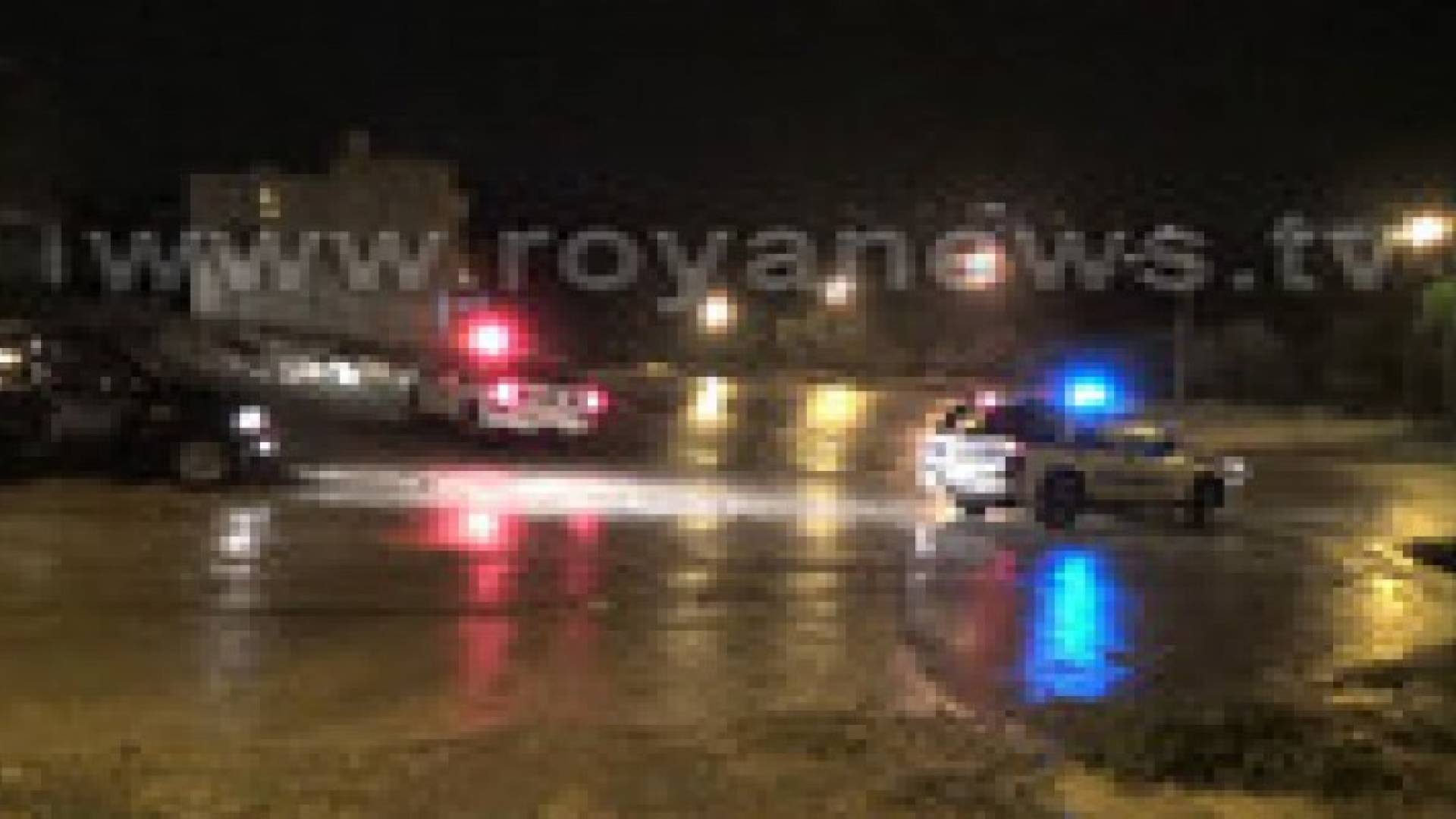 اغلاق طريق اربد وادي الغفر نتيجة السيول..صور