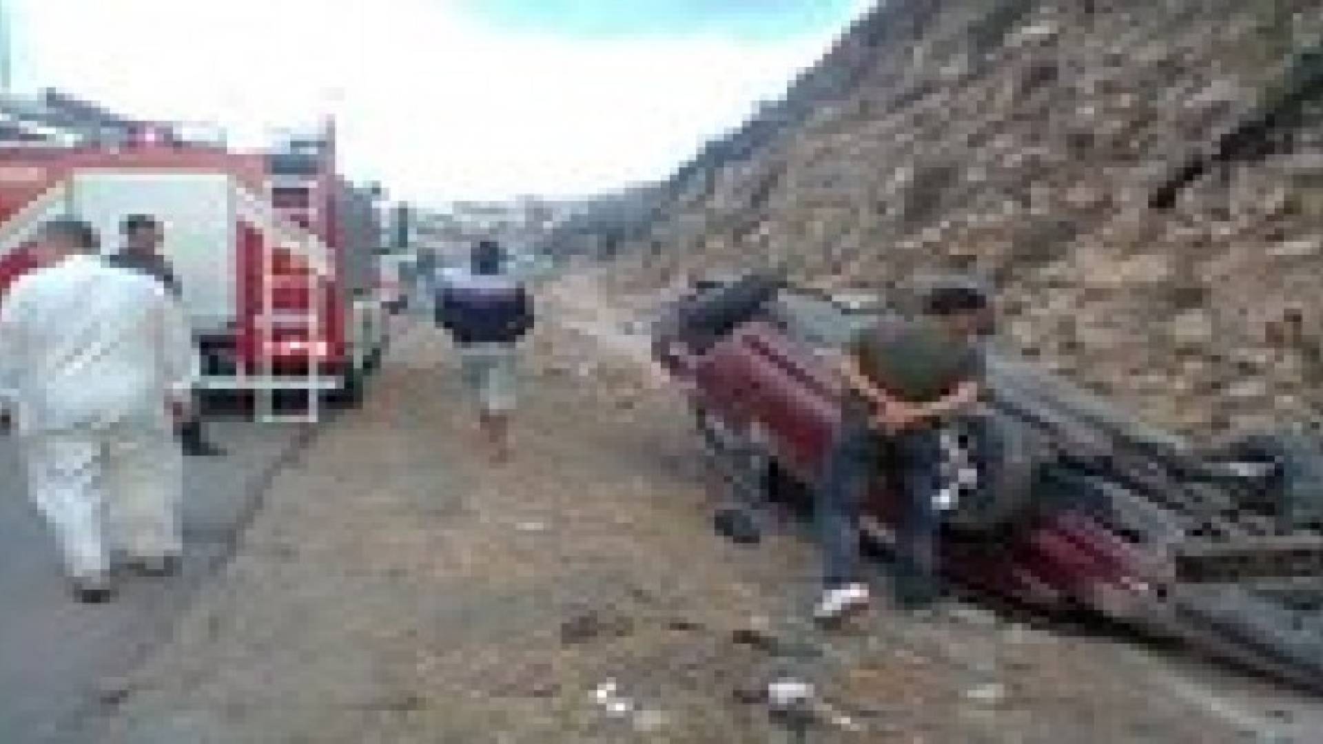 (5) إصابات اثر حادث تدهور في محافظة اربد