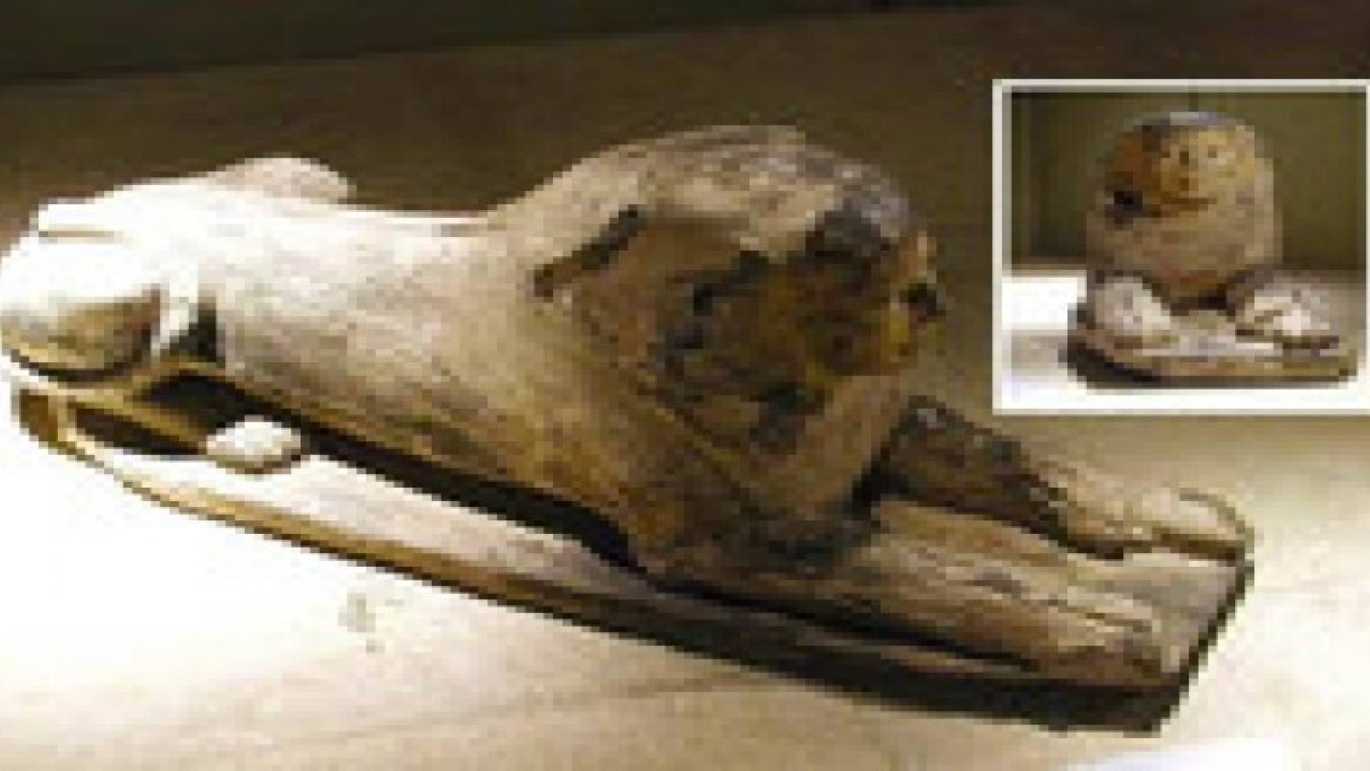 مصر : اكتشاف تمثال لأبو الهول بوجه آدمي شرق الأقصر