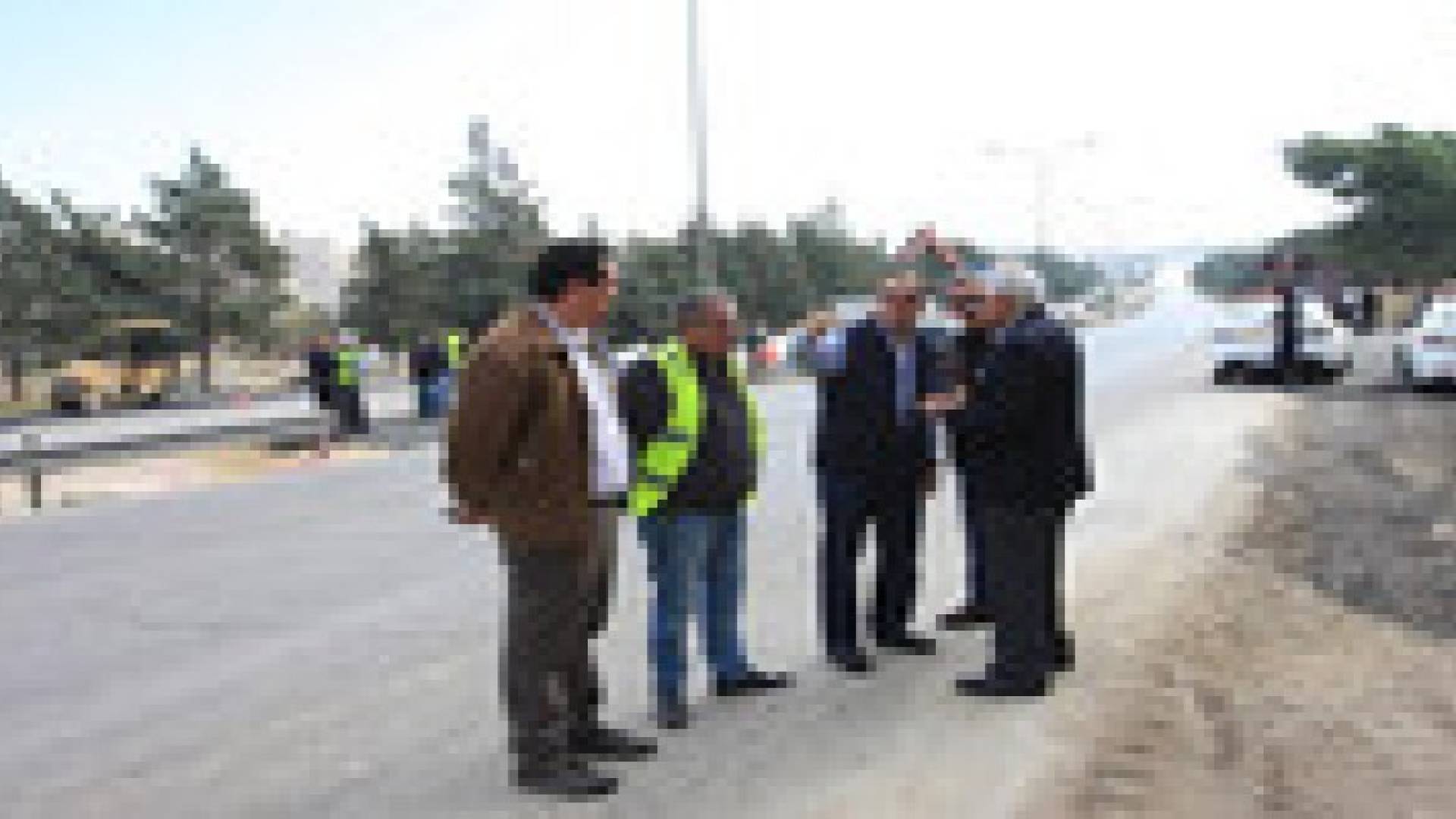 صور تظهر تواجد عقل بلتاجي في مشروع تقاطع الصناعة