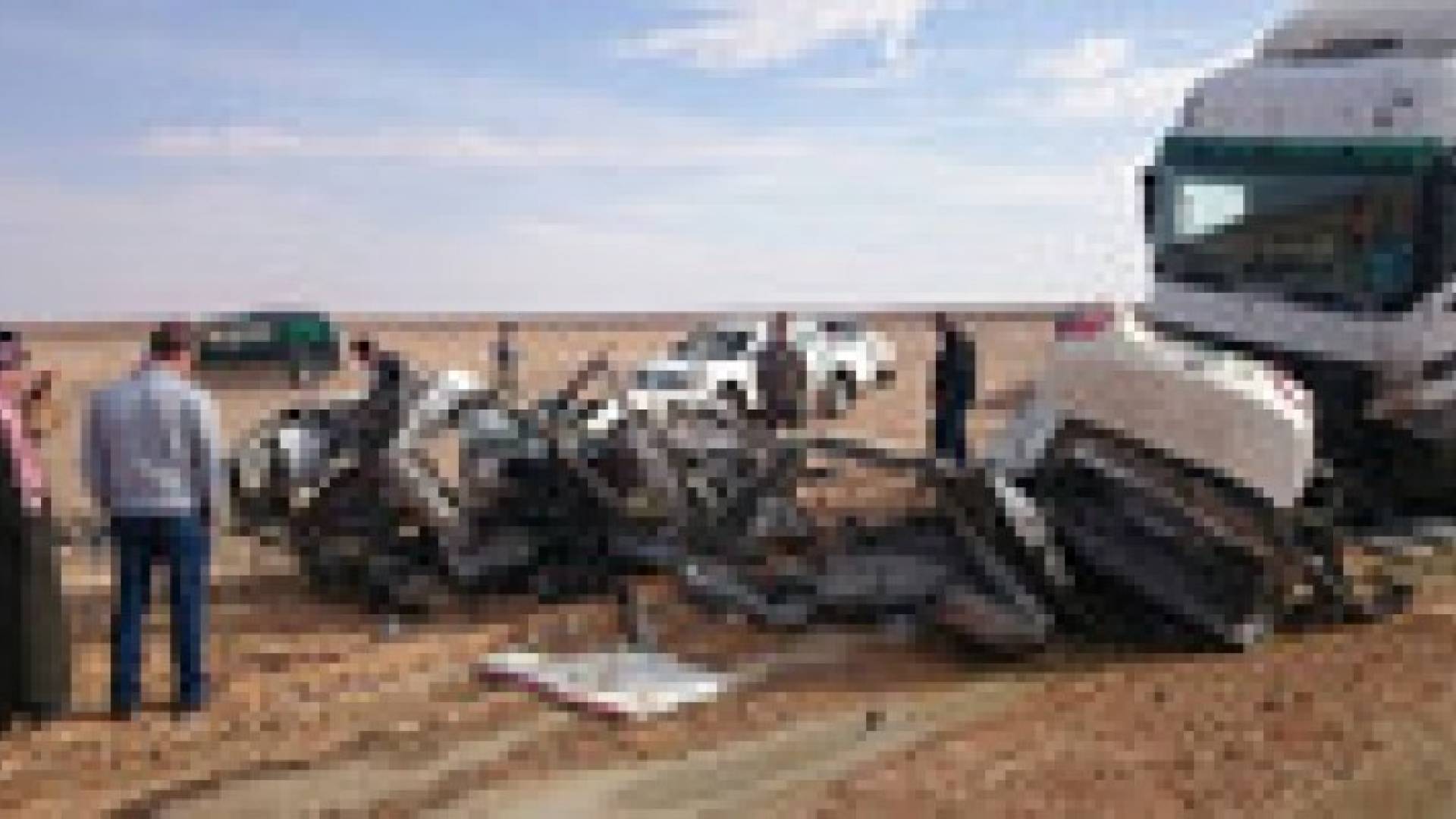 إصابة (6) أشخاص اثر حادث تدهور على الطريق الصحراوي