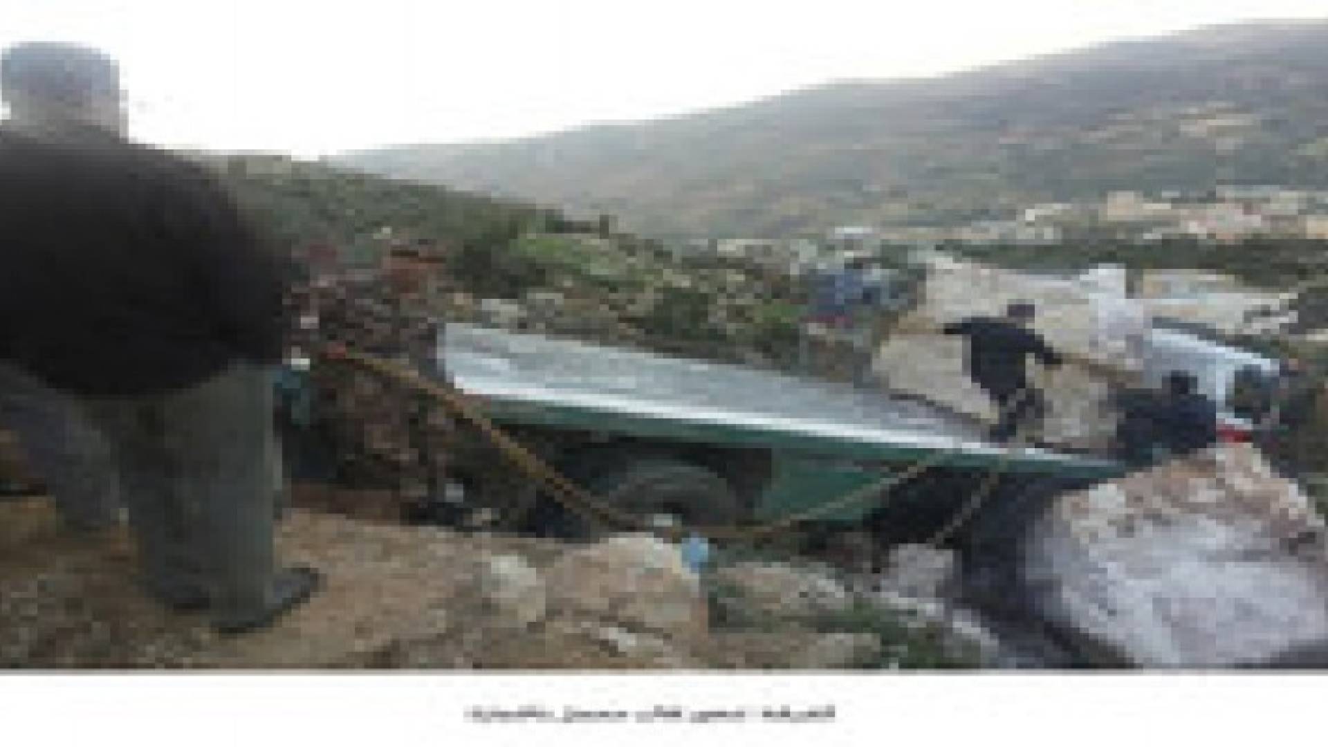 كفرنجة: تدهور قلاب محمل بالحجارة