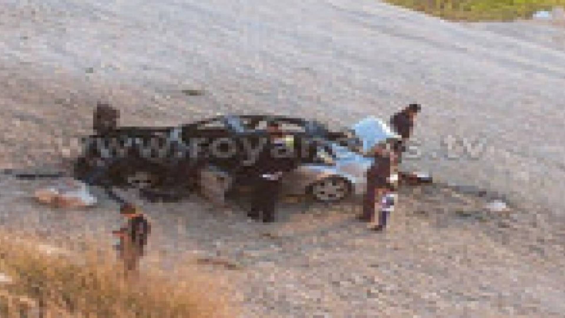 اصابة مواطن اثر حادث تدهور على طريق إربد- عجلون.. صور