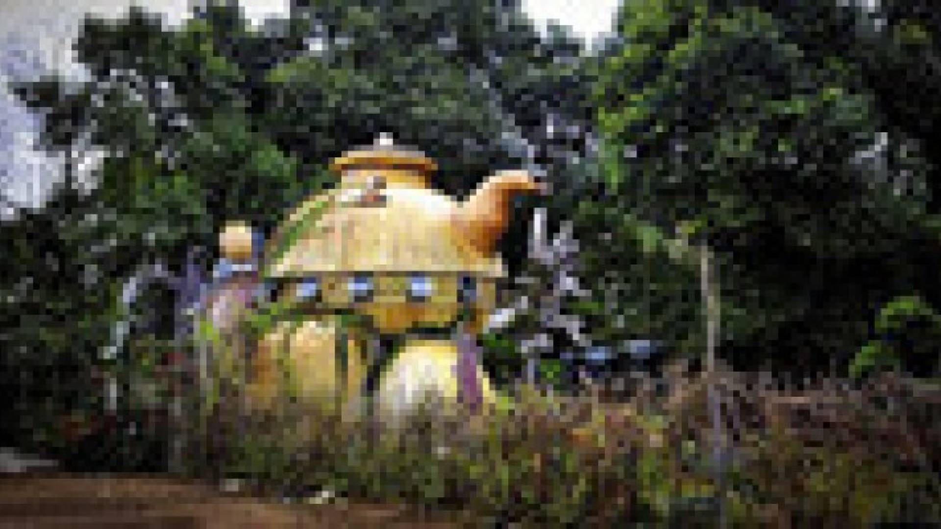 صيني يهرب من ضجيج المدينة ويشيد بيته على شكل ابريق الشاي