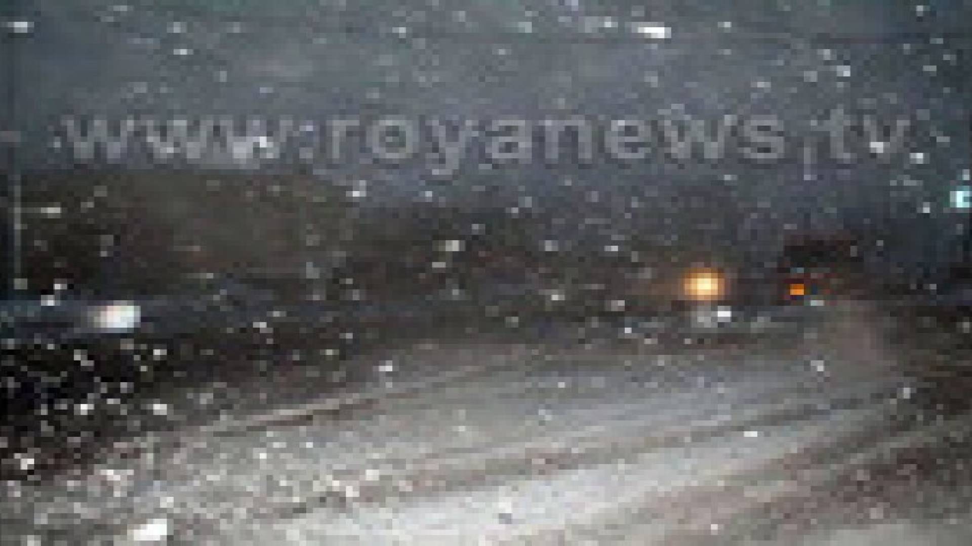 تساقط الثلوج والامطار في محافظة الزرقاء