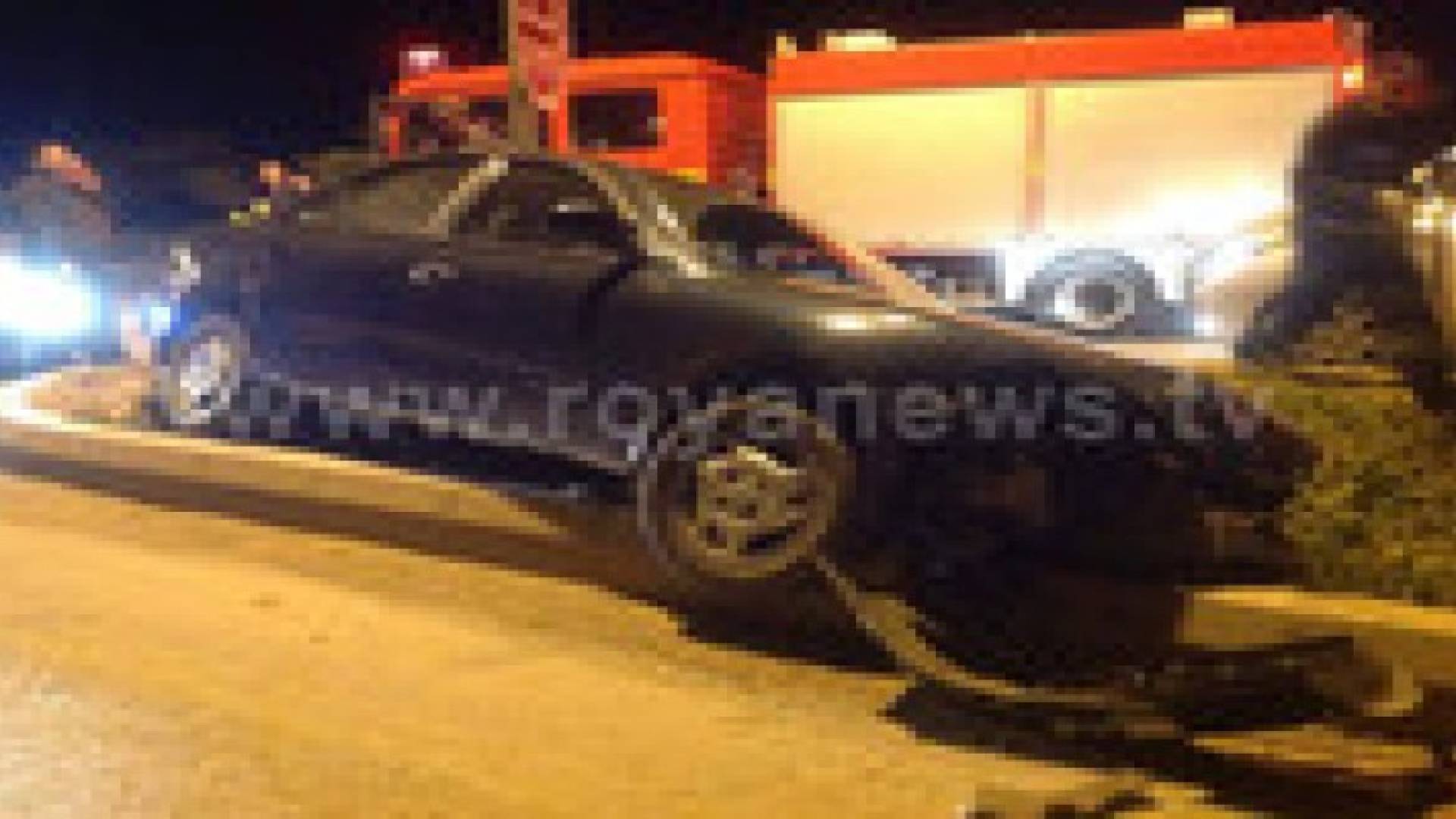 حادث سير على طريق حوارة الرمثا .. صور