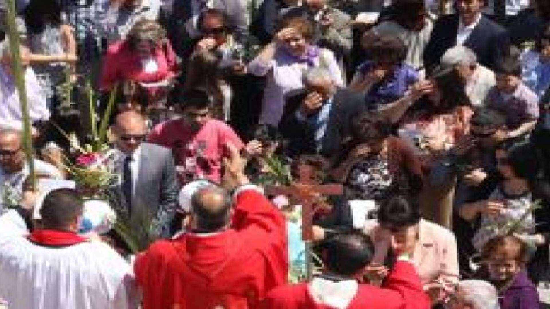 كنائس مدينة رام الله تحتفل بعيد أحد الشعانين