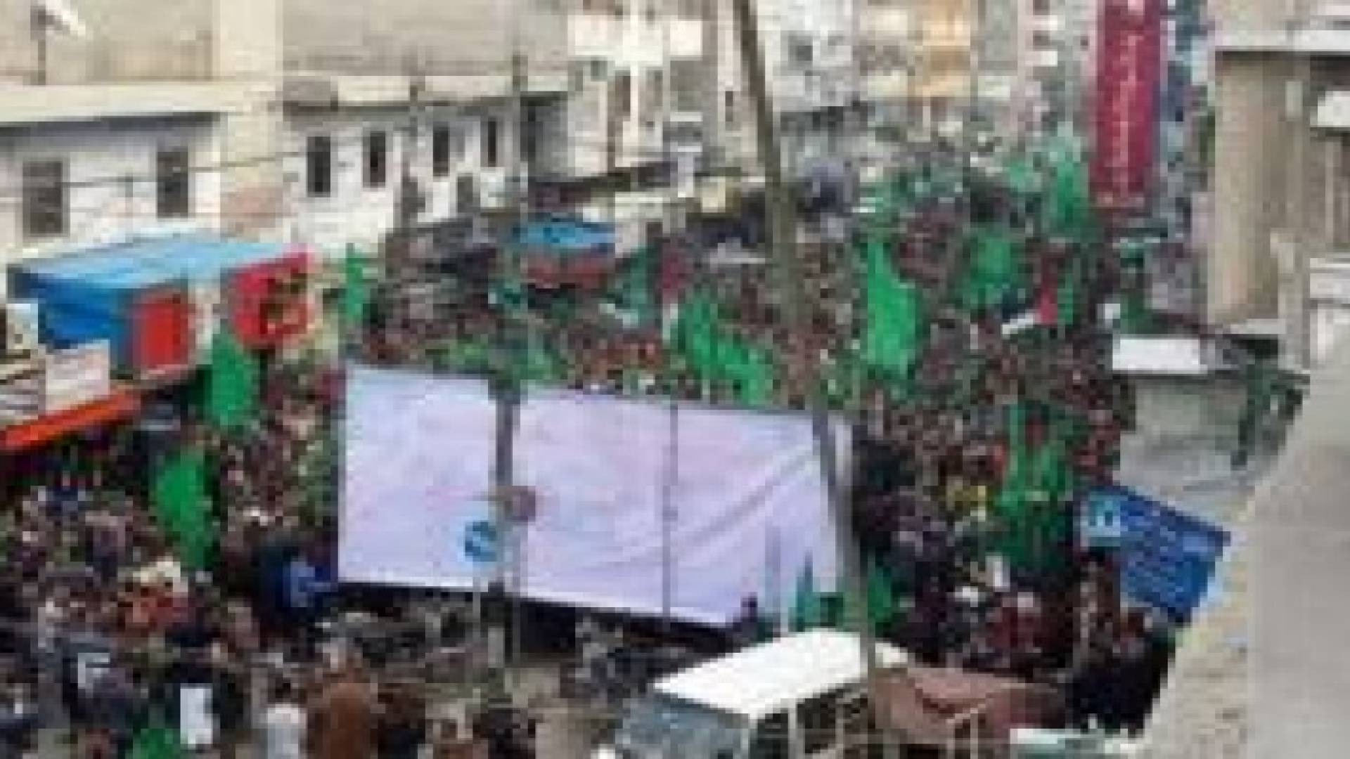 "حماس" تنظيم بغزة تضامنا مع مخيم "اليرموك" بسوريا