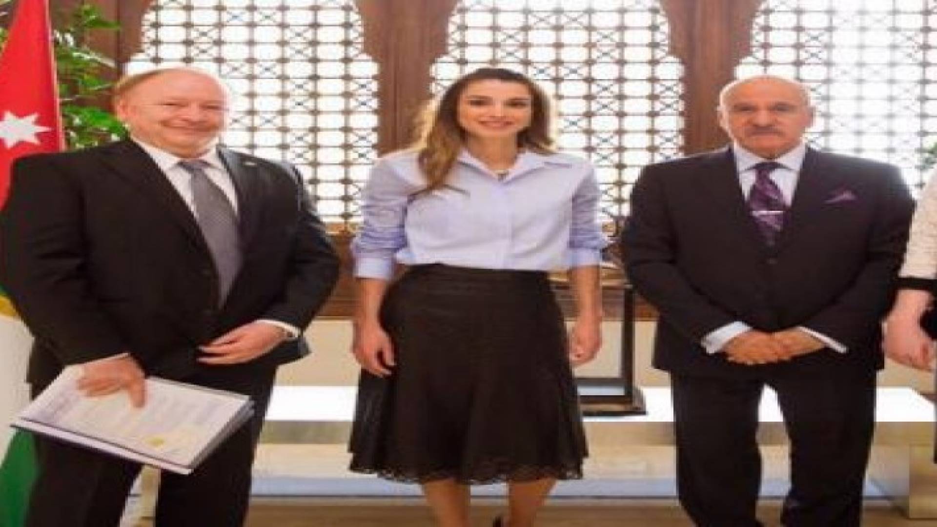 الملكة رانيا العبدالله تلتقي مدير عام صندوق أوبك للتنمية الدولية