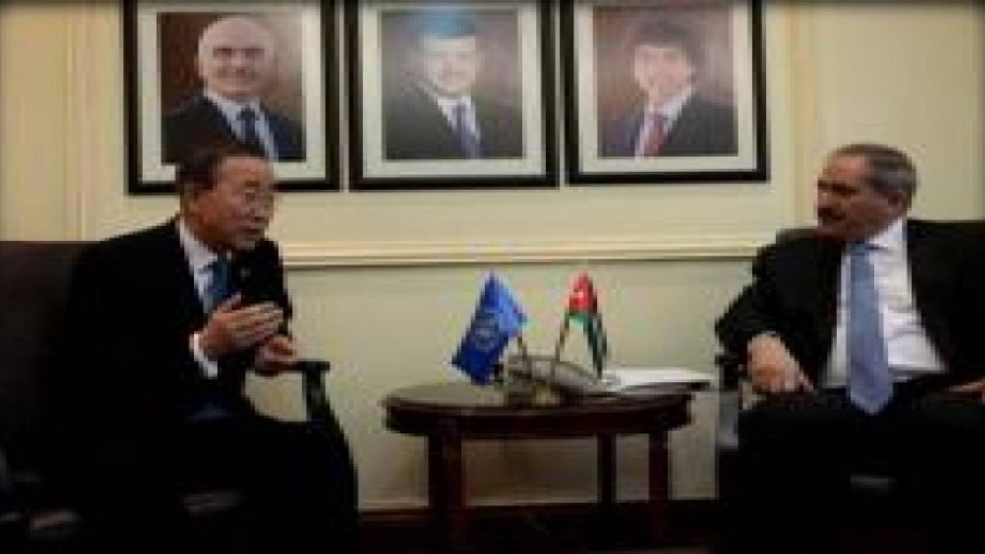 نائب رئيس الوزراء يلتقي الامين العام للامم المتحدة