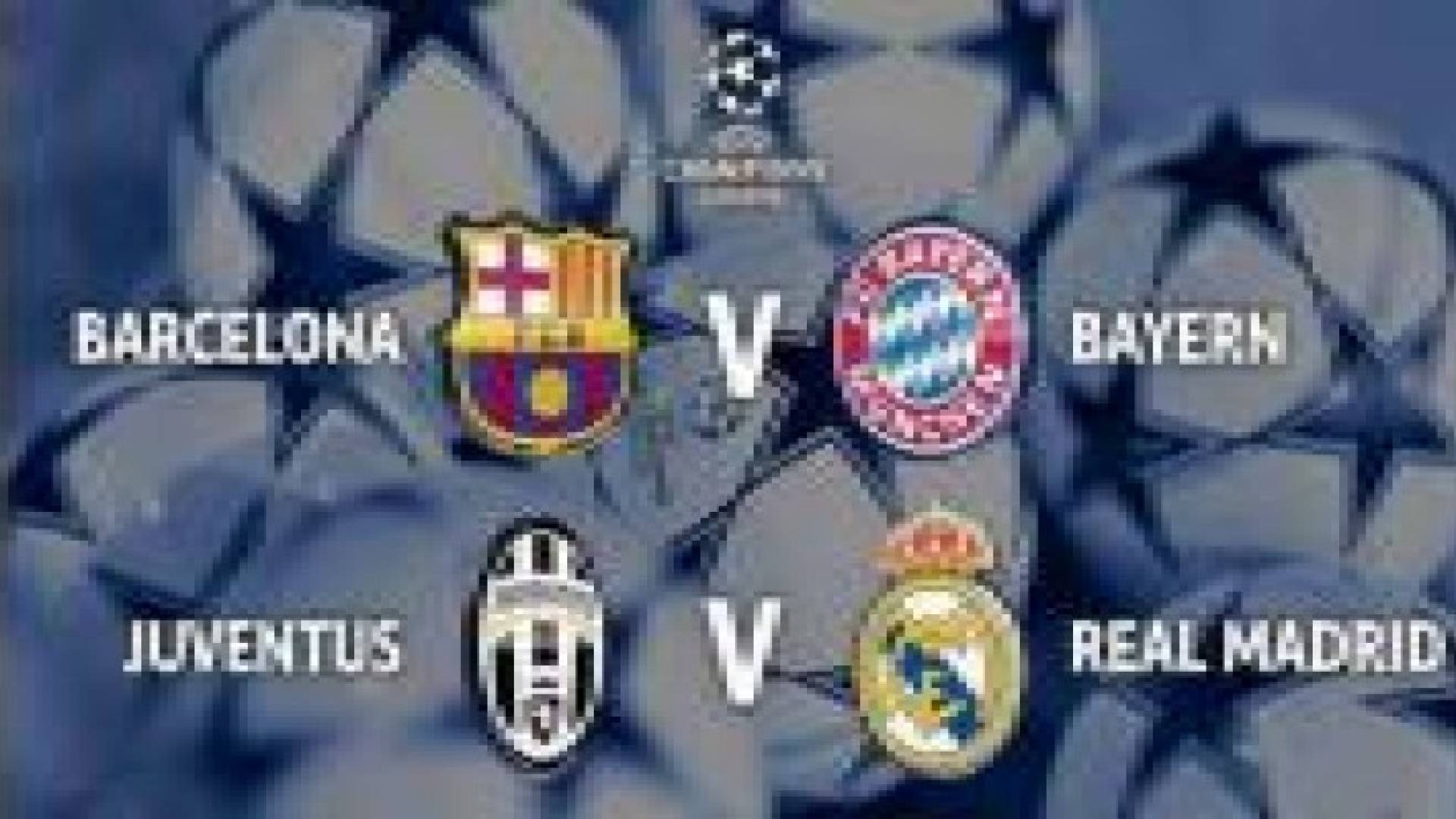 دوري أبطال أوروبا : برشلونة يواجه بايرن ميونيخ وريال مدريد يلتقي يوفنتوس