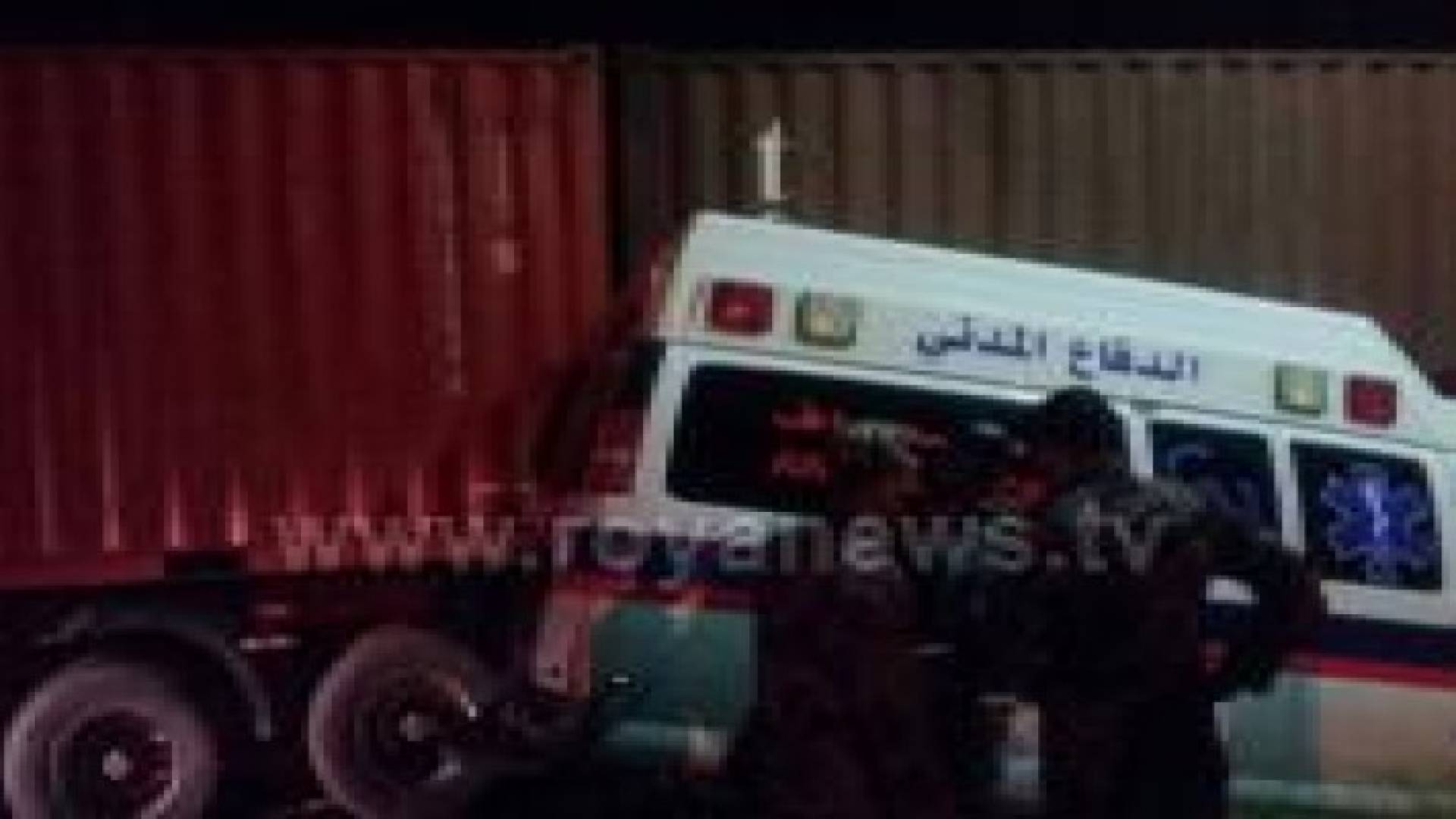 6 اصابات في حادث تصادم بالكرك .. صور