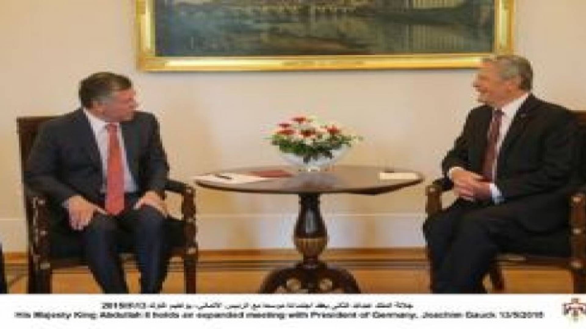 جلالة الملك عبدالله الثاني  يلتقي المستشارة الألمانية أنجيلا ميركل
