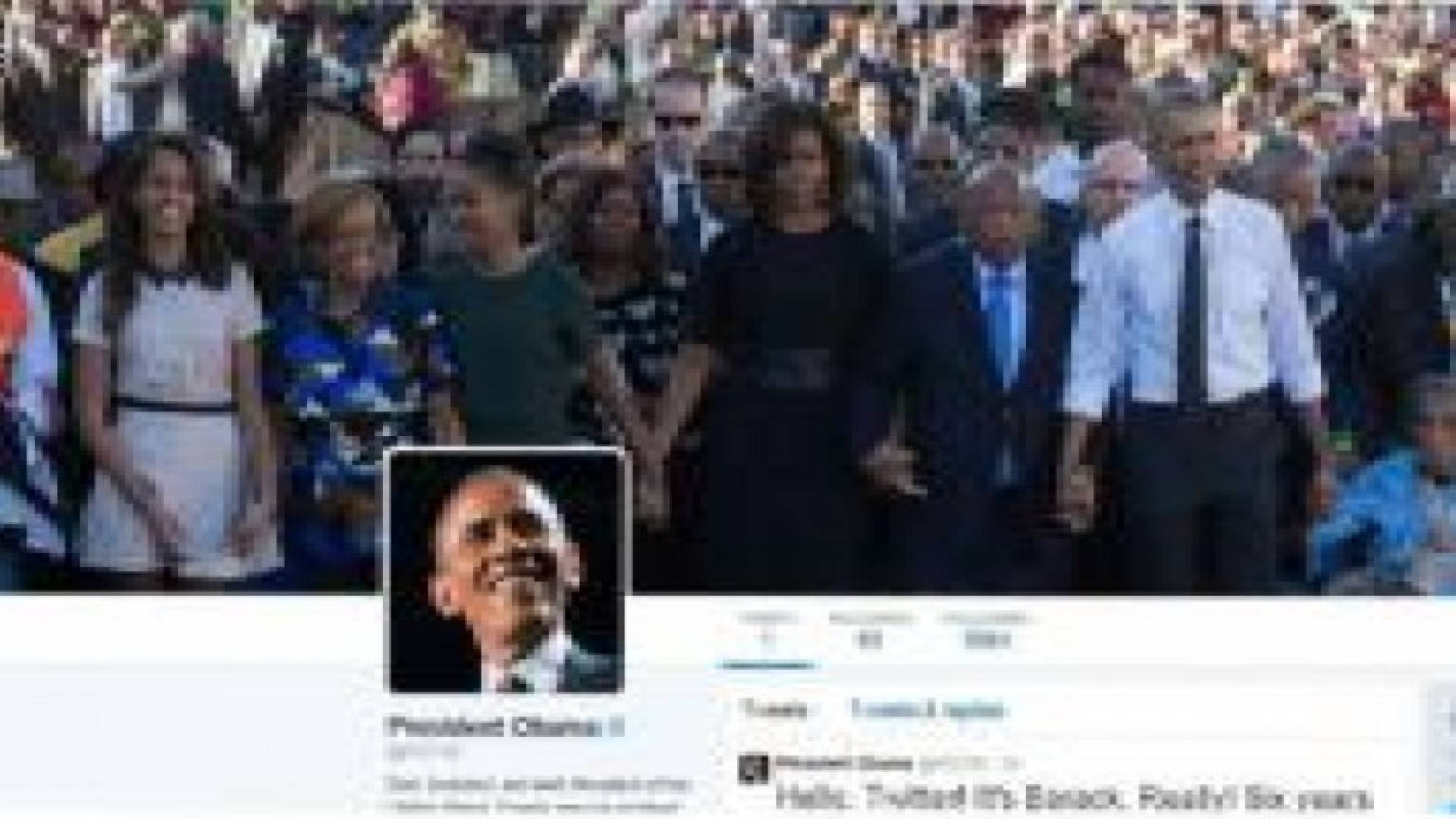 أخيرا .. @POTUS جعل باراك أوباما يغرد بنفسه