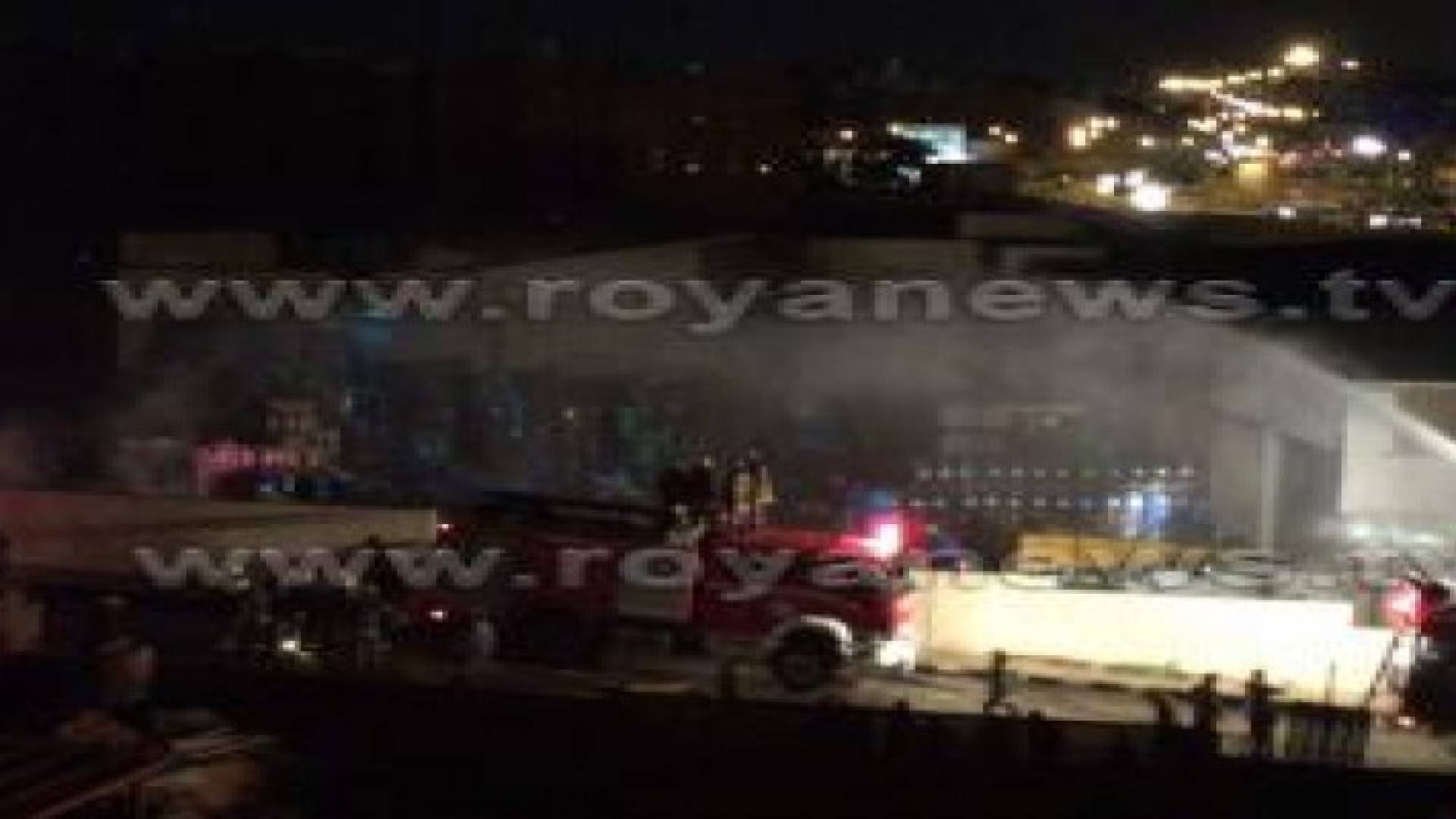 بالصور و الفيديو : اخماد حريق مصنع دهانات في عمان