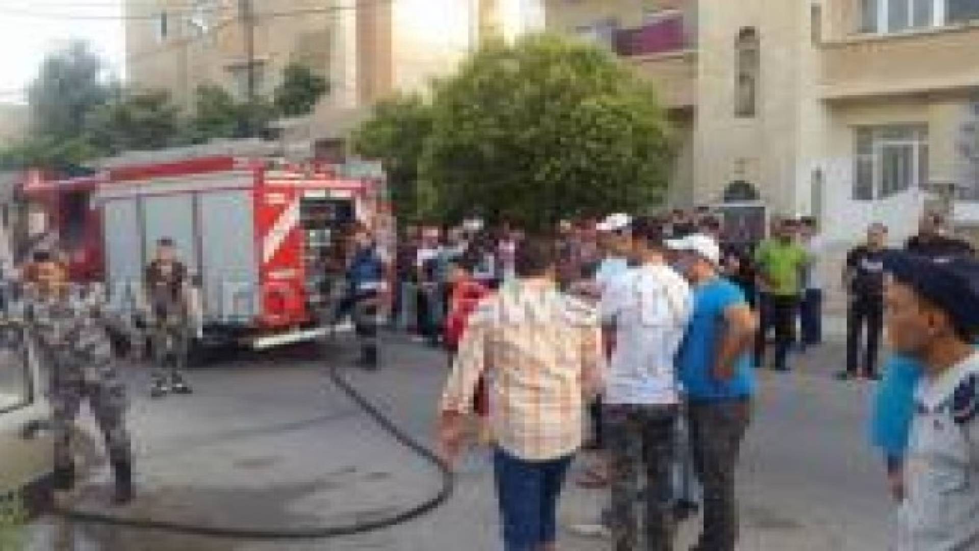 الكرك : اندلاع حريق بمركبة بضاحية المرج ..صور